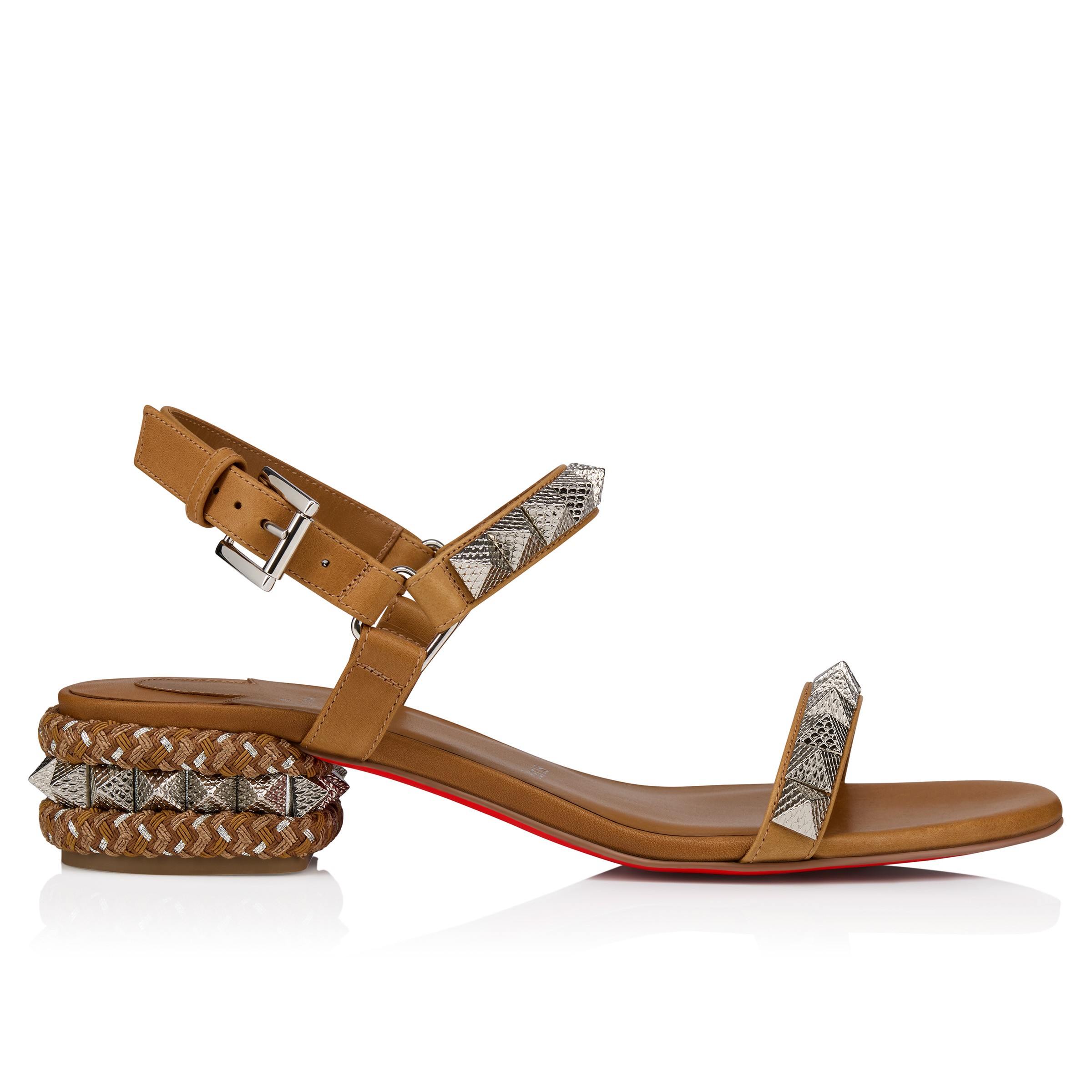 Pyrasand - 30 mm Strappy sandals - Waxed calf leather