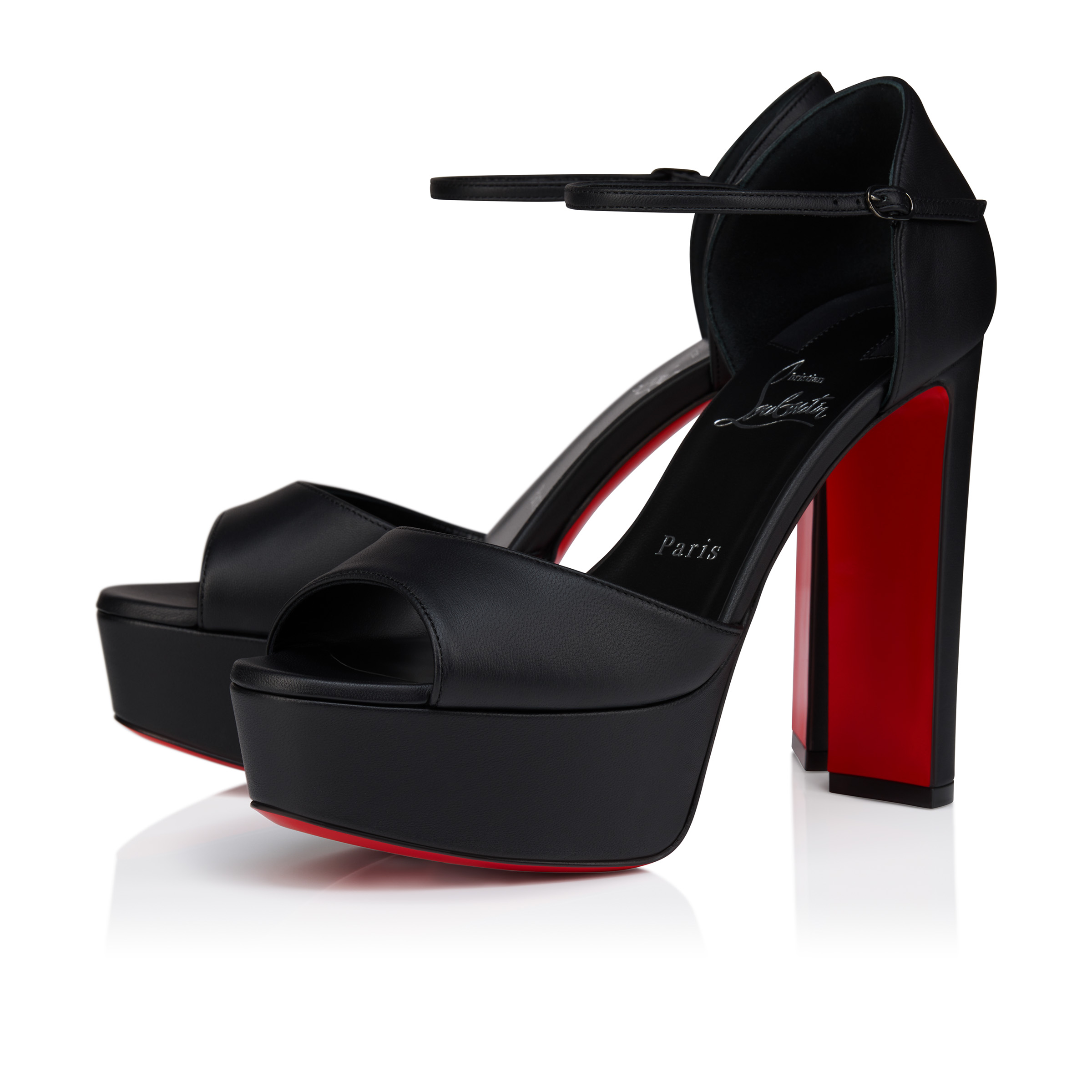 Sandaloo - 130 mm Strappy sandals - Lamb nappa leather - Black