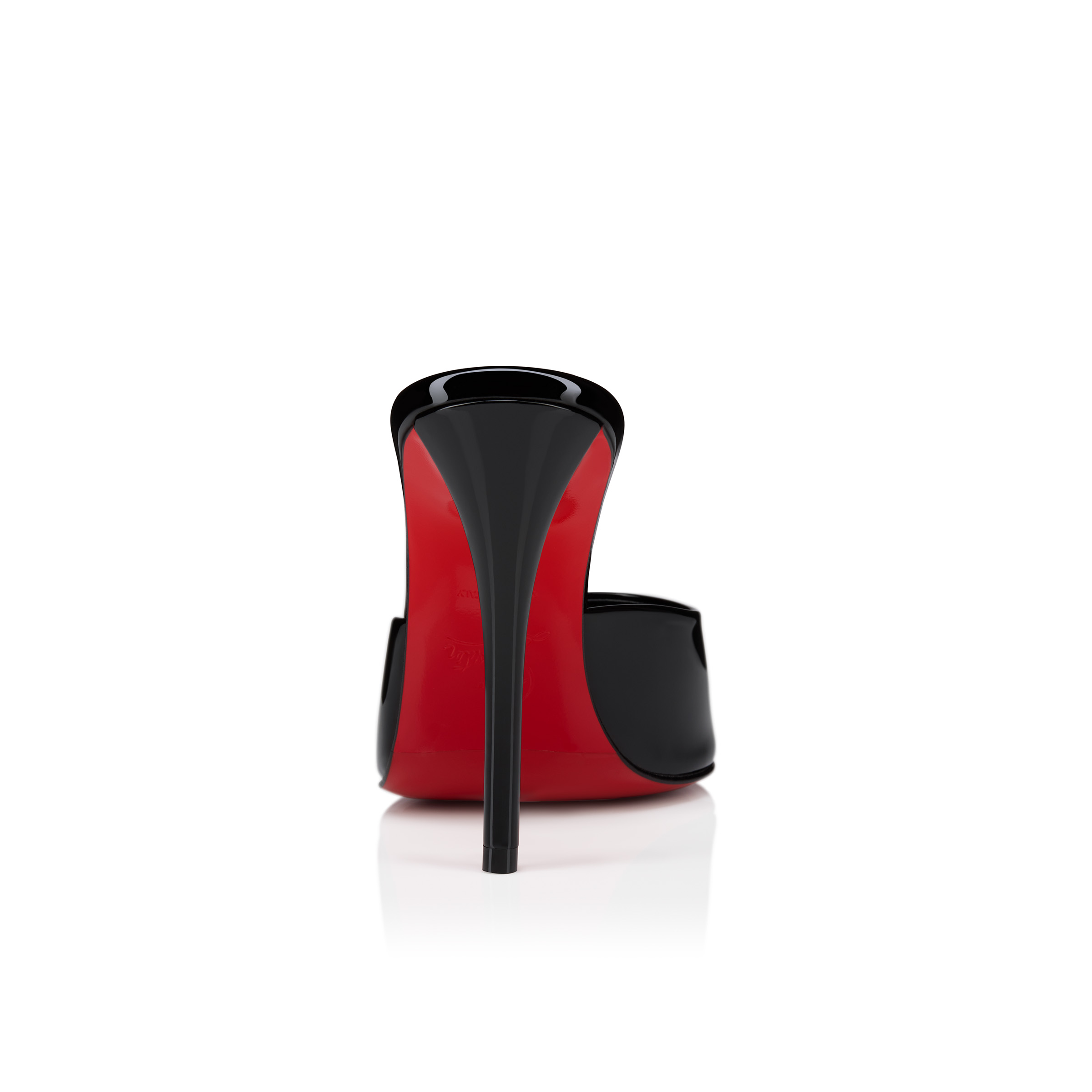 Miss Z Mule - 100 mm Mules - Patent calf leather - Black - Women