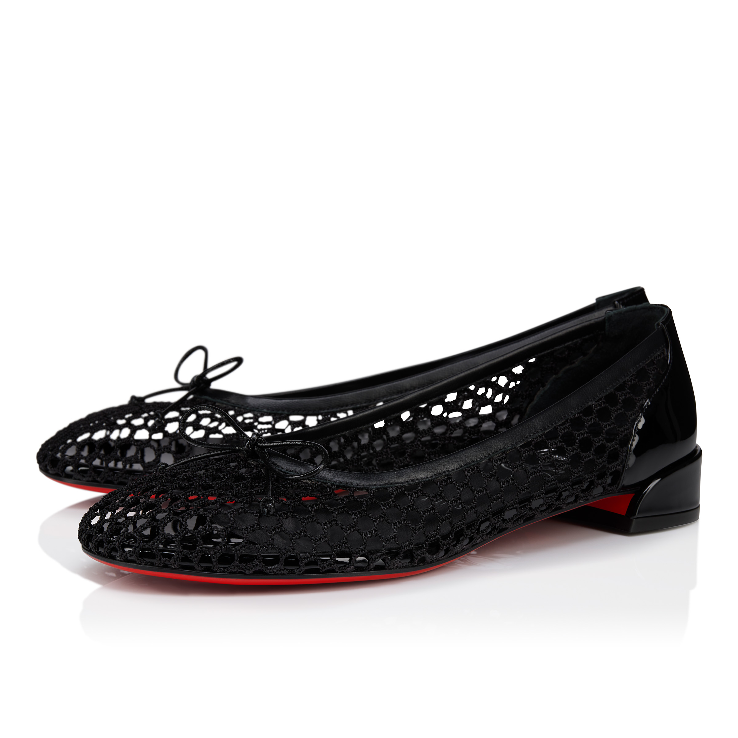 送料無料 いつまで Mesh - Ballerinas - Mesh Jane Sweetie over Black - cotton 靴