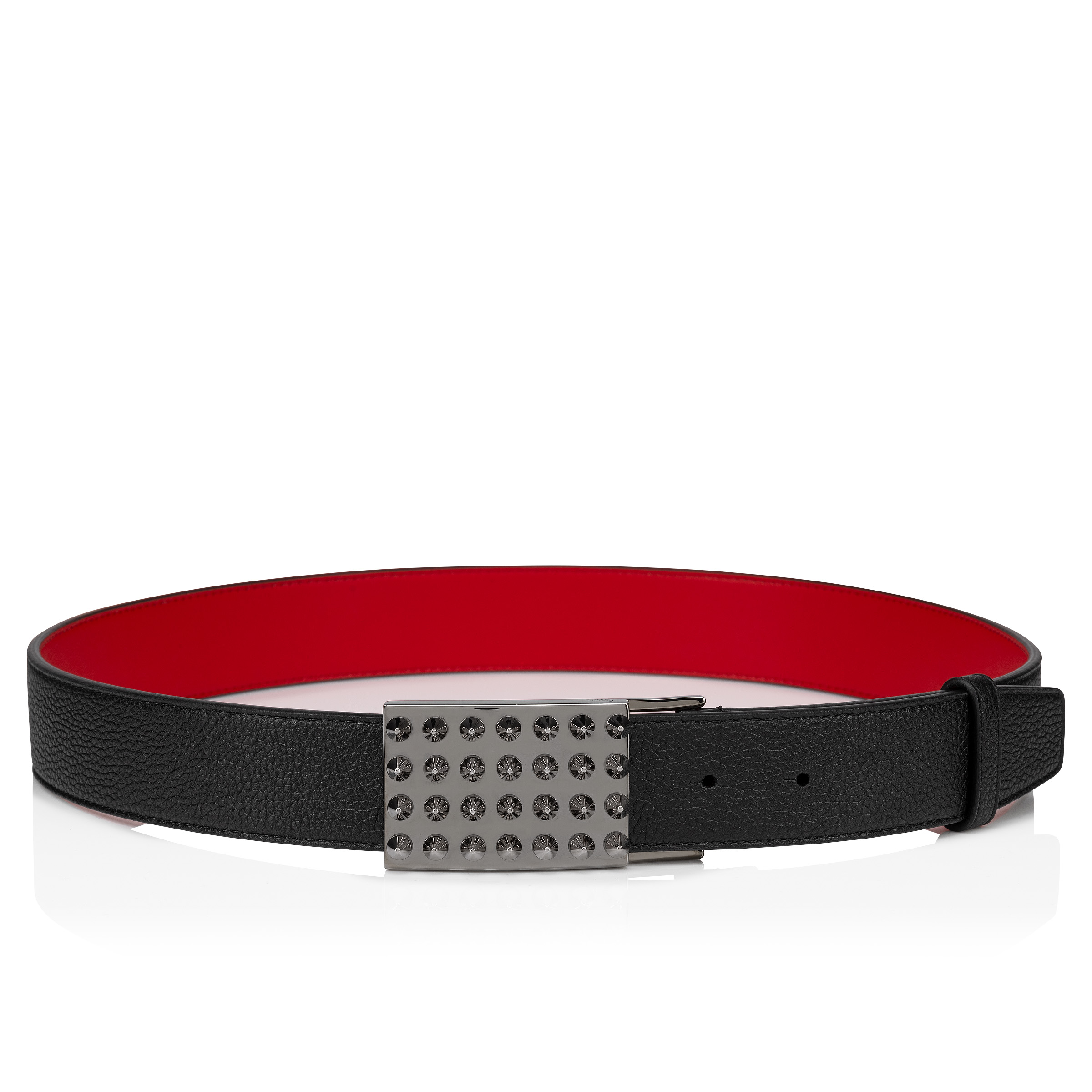 Funky - Belt - Calf leather - Black - Christian Louboutin United