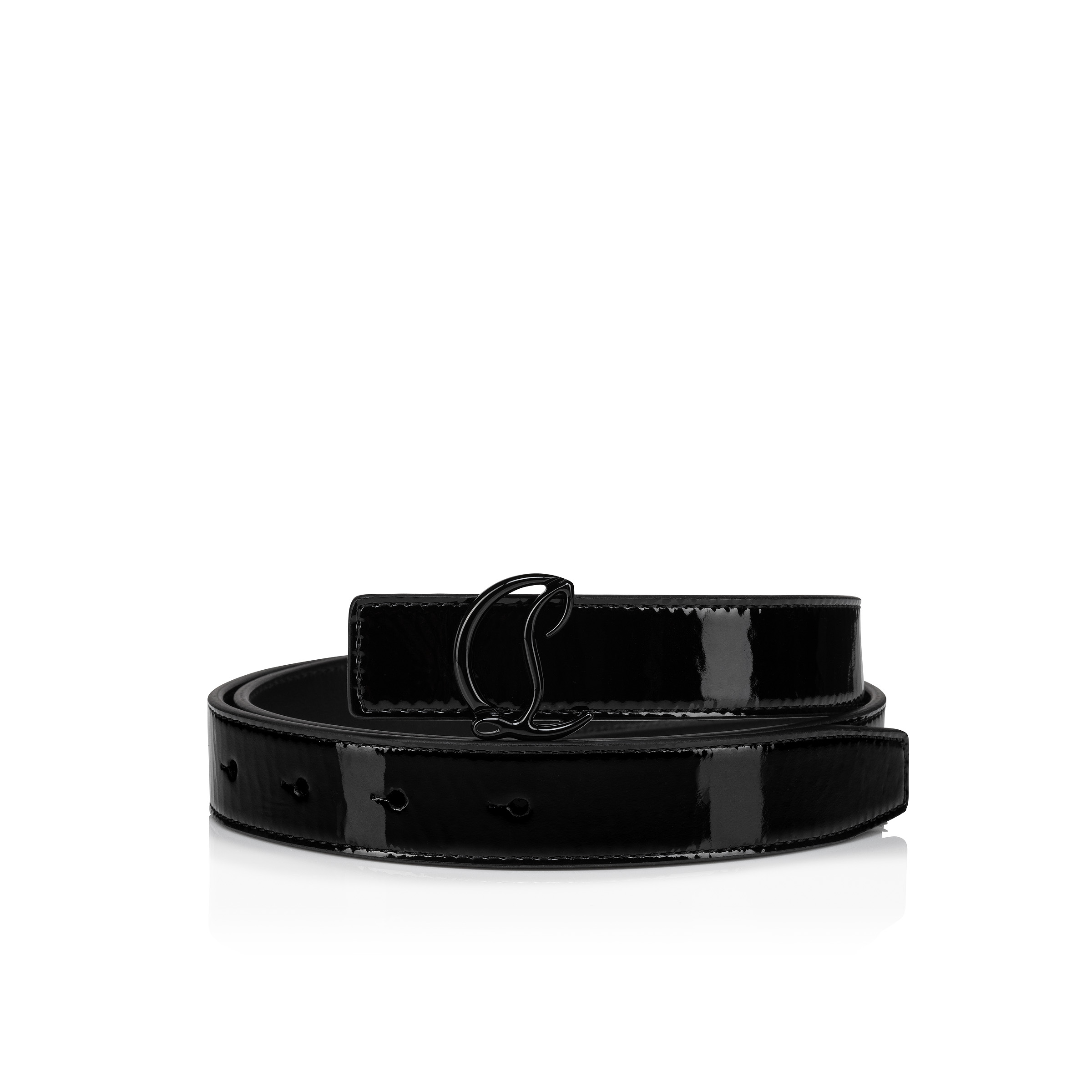 Loubi54 - Belt - Vog patent leather - Black - Christian