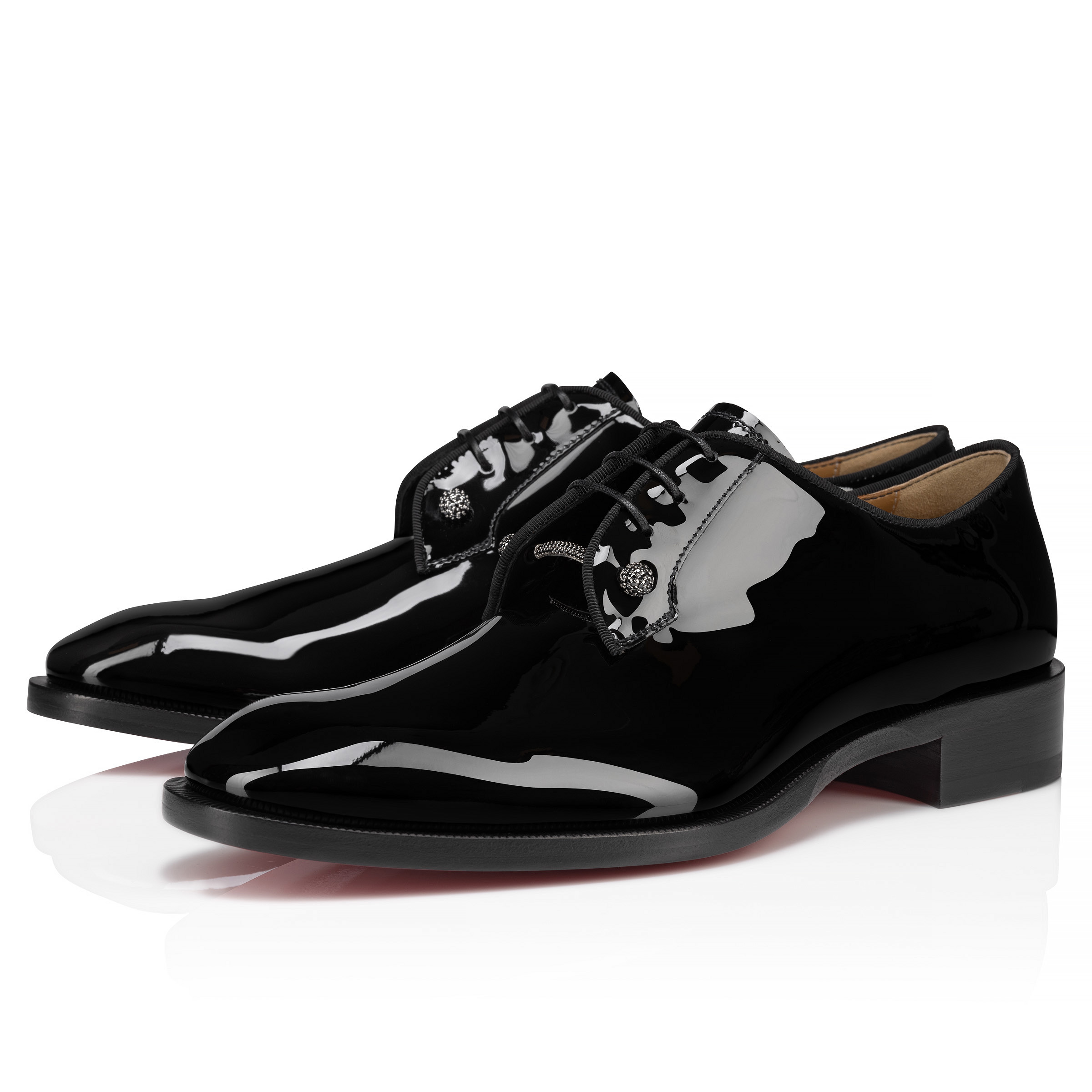 Chambelink Strass - Shoe jewelry - Metal and strass - Black Gun