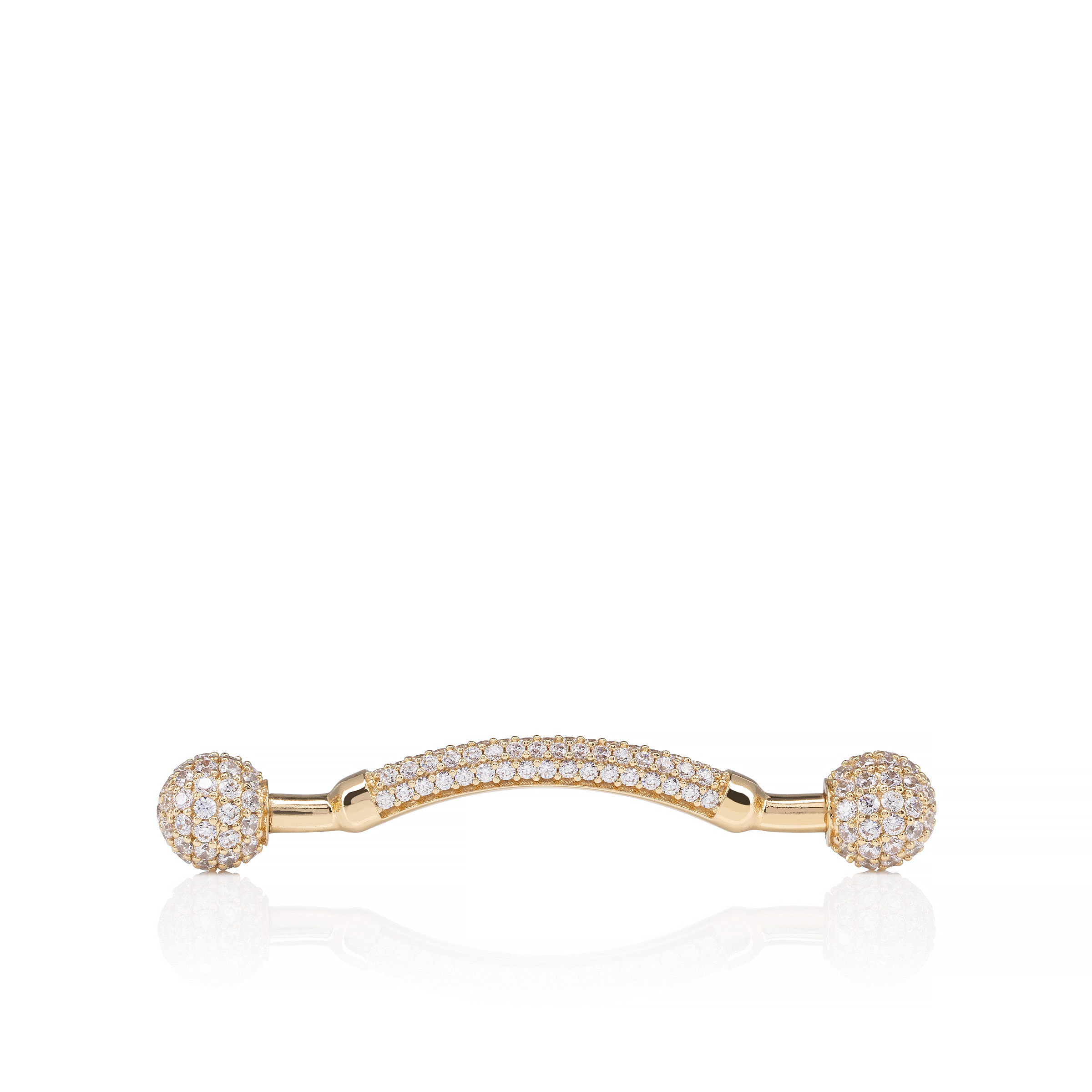 Chambelink Strass - Shoe jewelry - Metal and strass - Gold  display picture 1