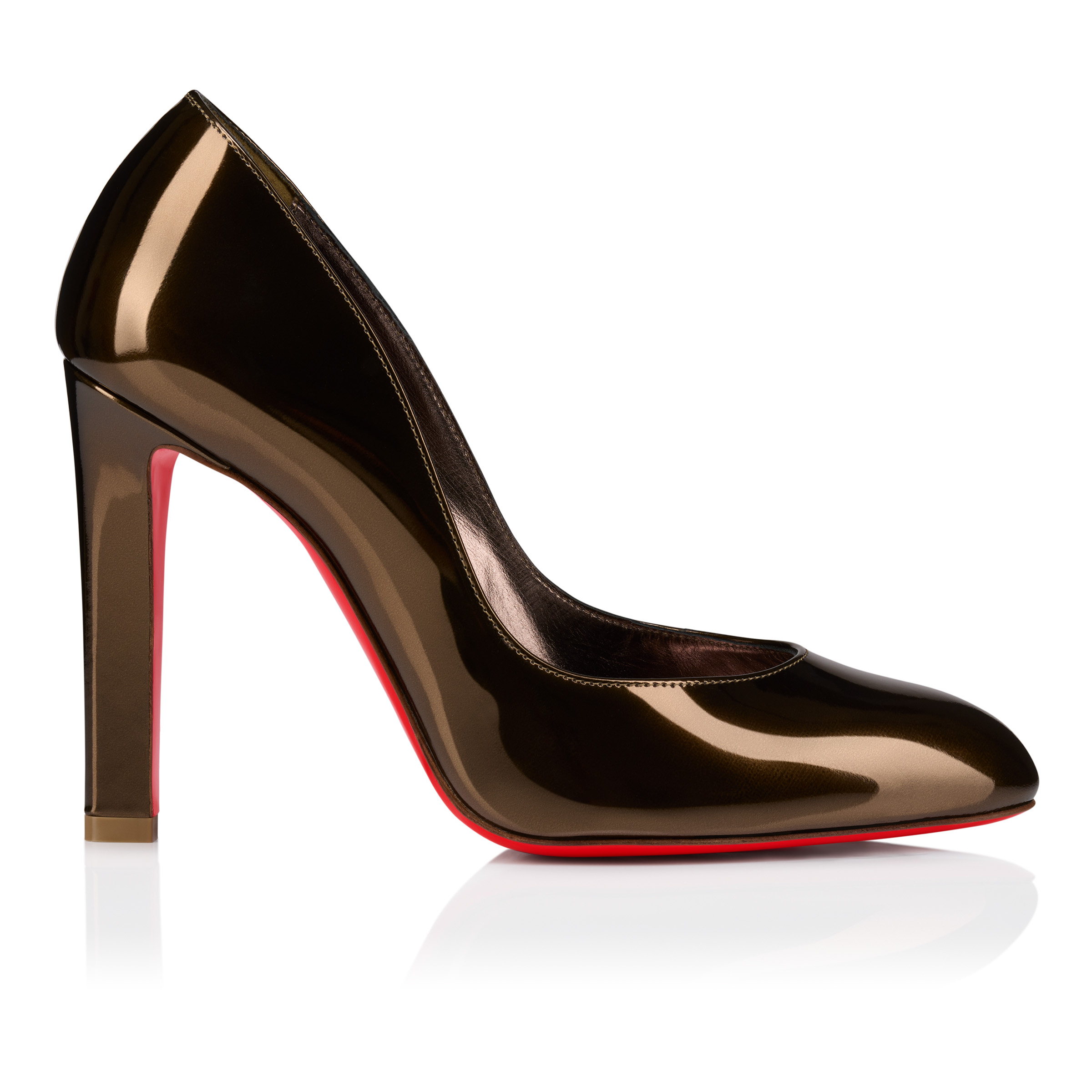 Fannylove - 100 mm Pumps - Laminated calf leather - Bronzo - Women