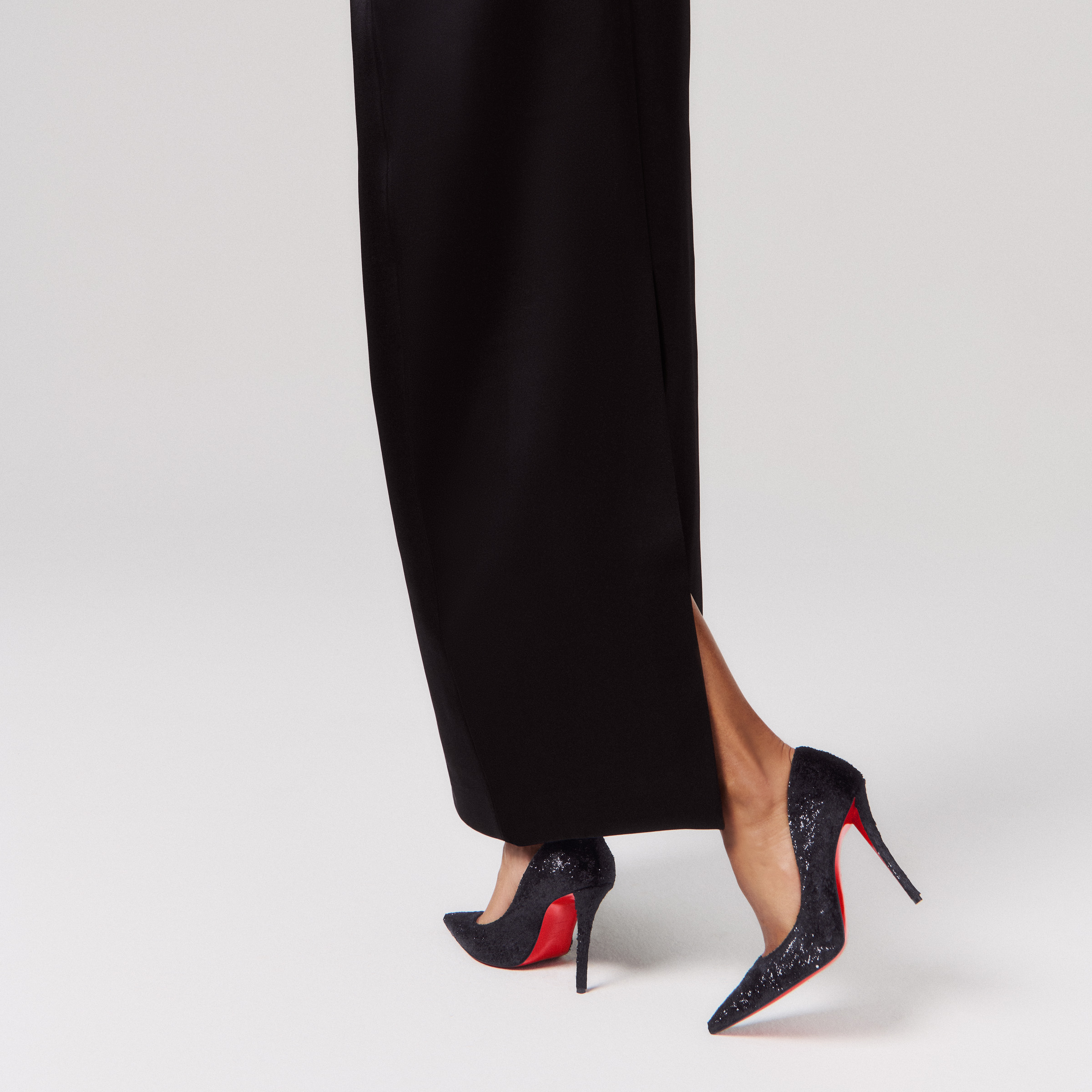⭐未使用⭐Christian Louboutin ブラック ハイヒール Miss Z - 100 mm Pumps - Shiny velvet effect calf leather - Black
