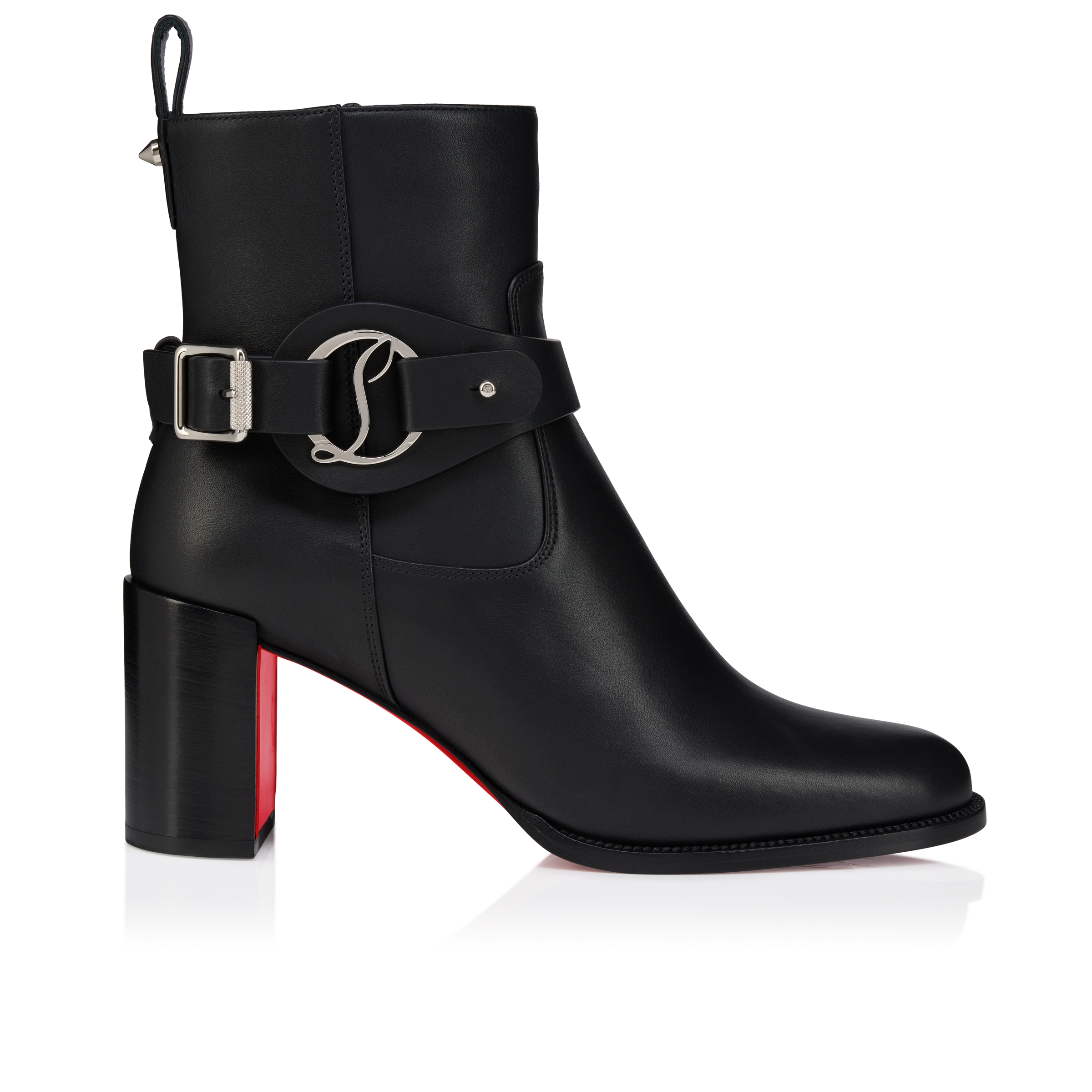 Dianouchette - 70 mm Low boots - Calf leather - Black - Women