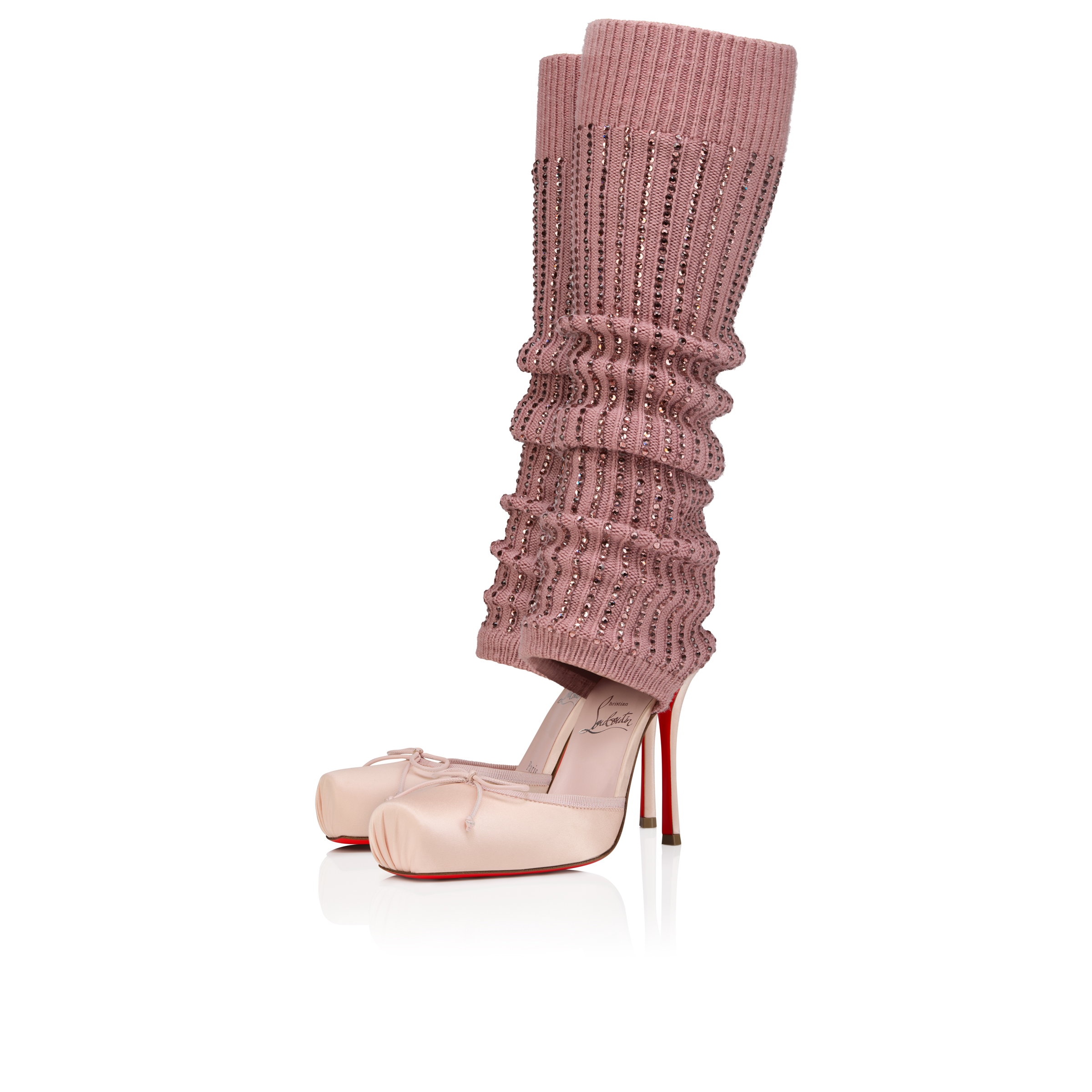 Cassia Annmac - 100 mm Pumps - Crepe satin and mesh - Poupee