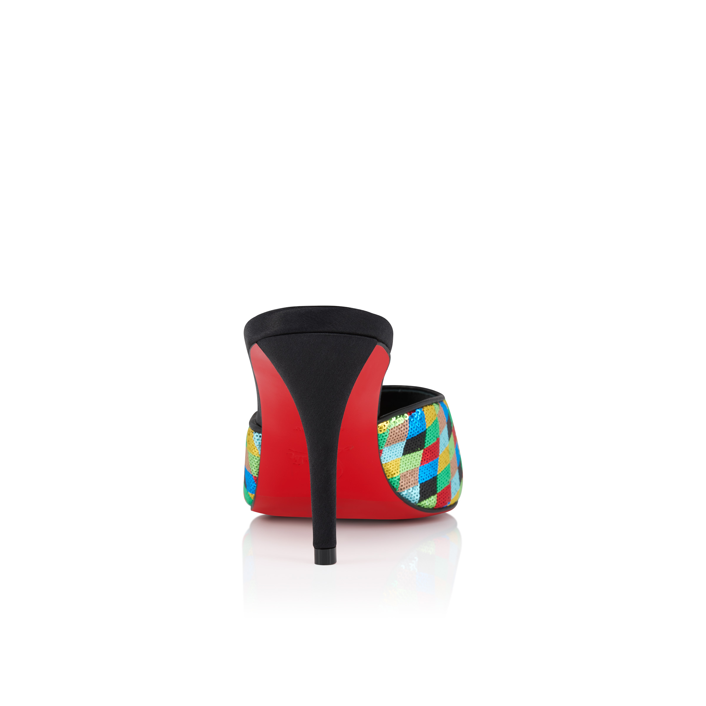 Miss Z Mule Arlequin - 80 mm Mules - Micro-sequins embroidered