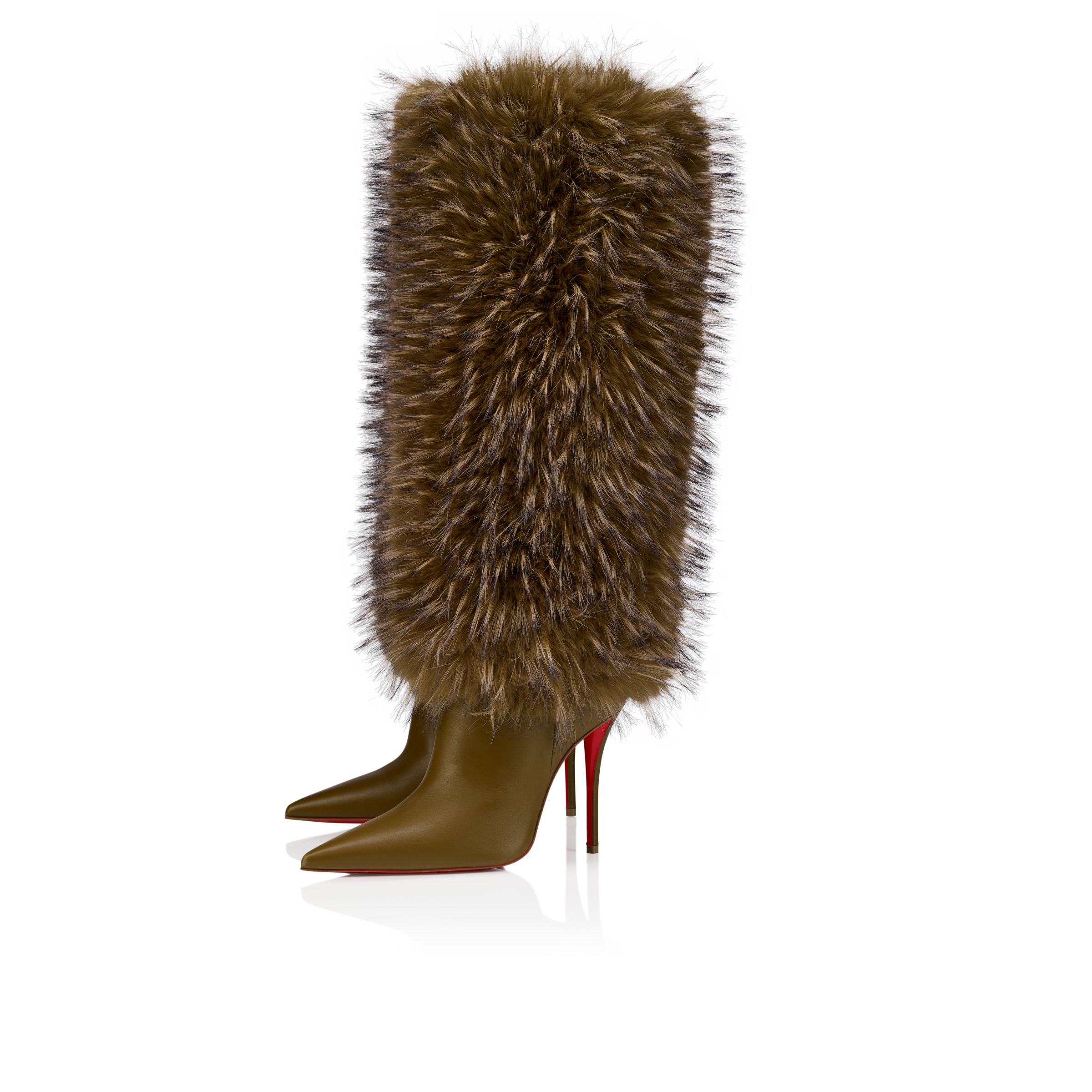 Yangzee - 100 mm Boots - Calf leather - Bronzo - Women - Christian