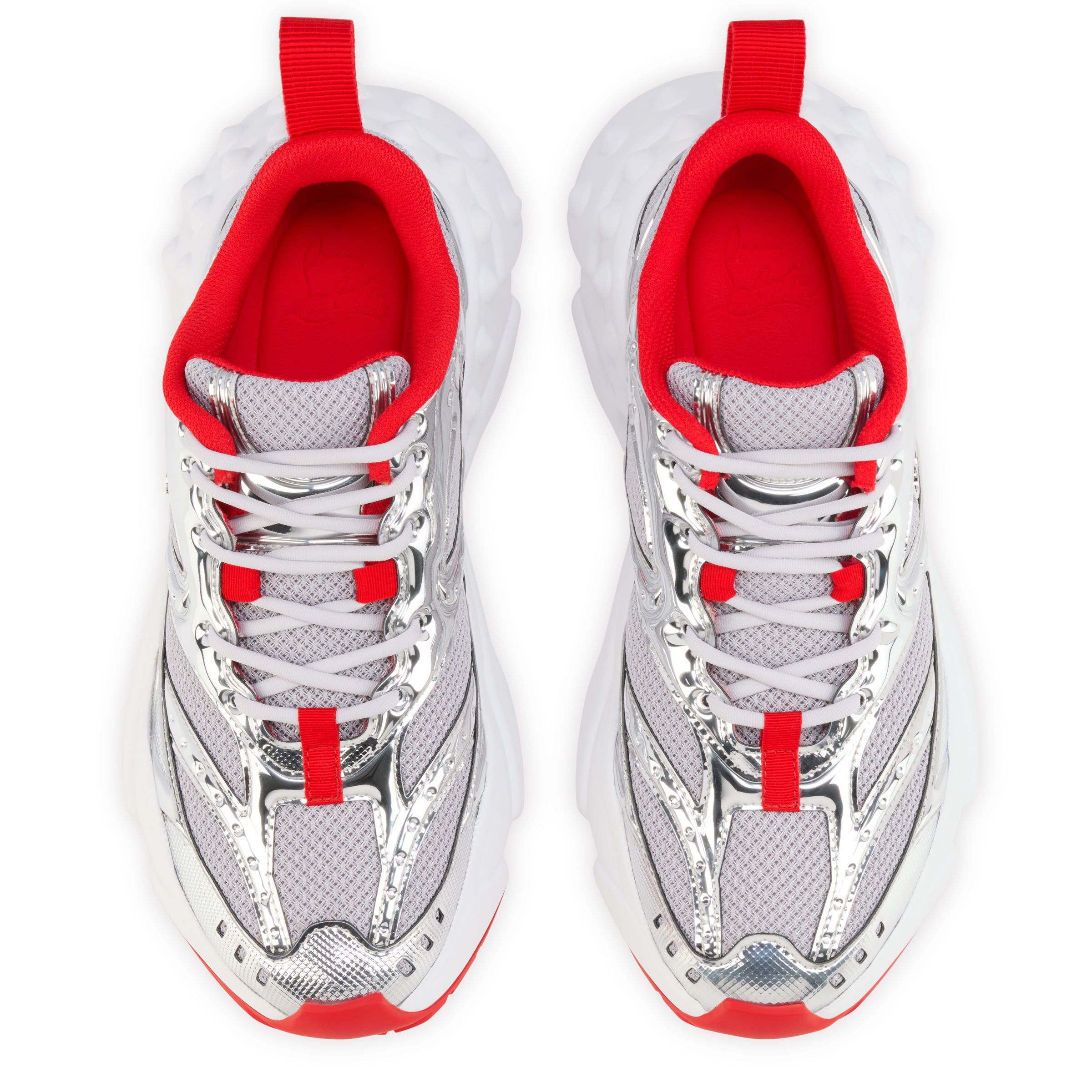 So Flo - Running sneakers - Laminated calf leather - Silver
