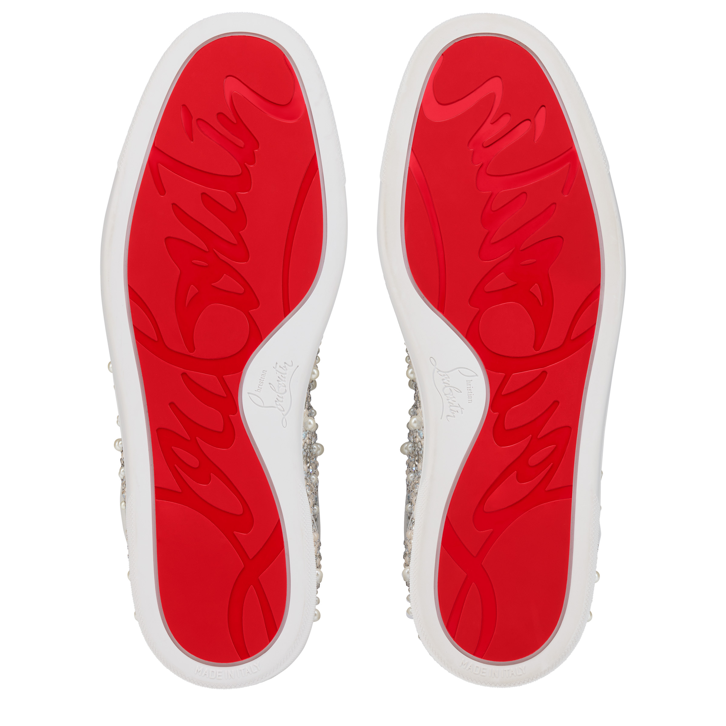 Louperla Jr - Sneakers - Crepe satin, calf leather, strass et