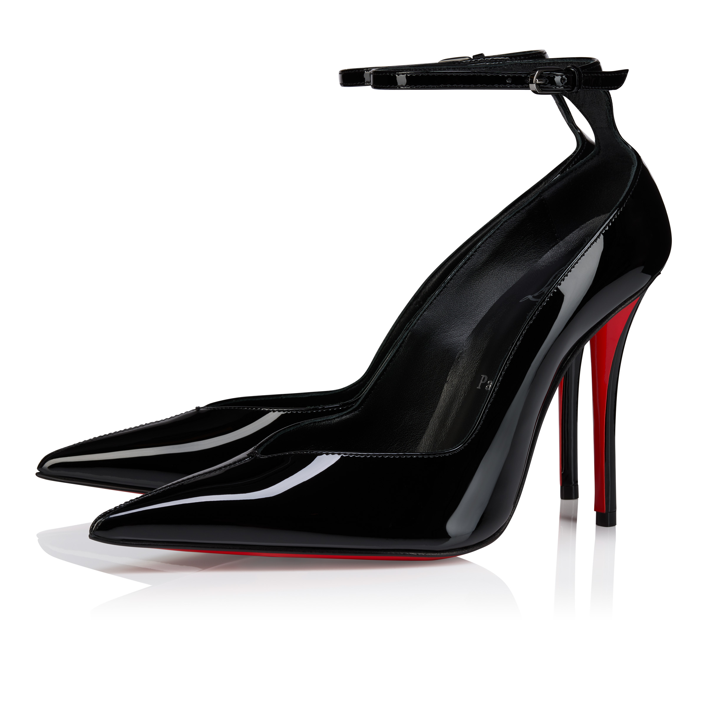 Erozee - 100 mm Strappy pumps - Patent calf leather - Black