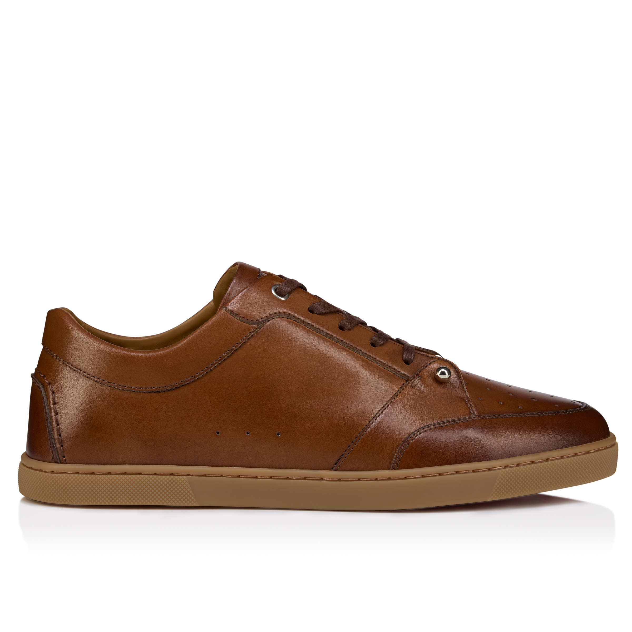 Chambelisneak - Sneakers - Patinated calf leather - Havane - Men