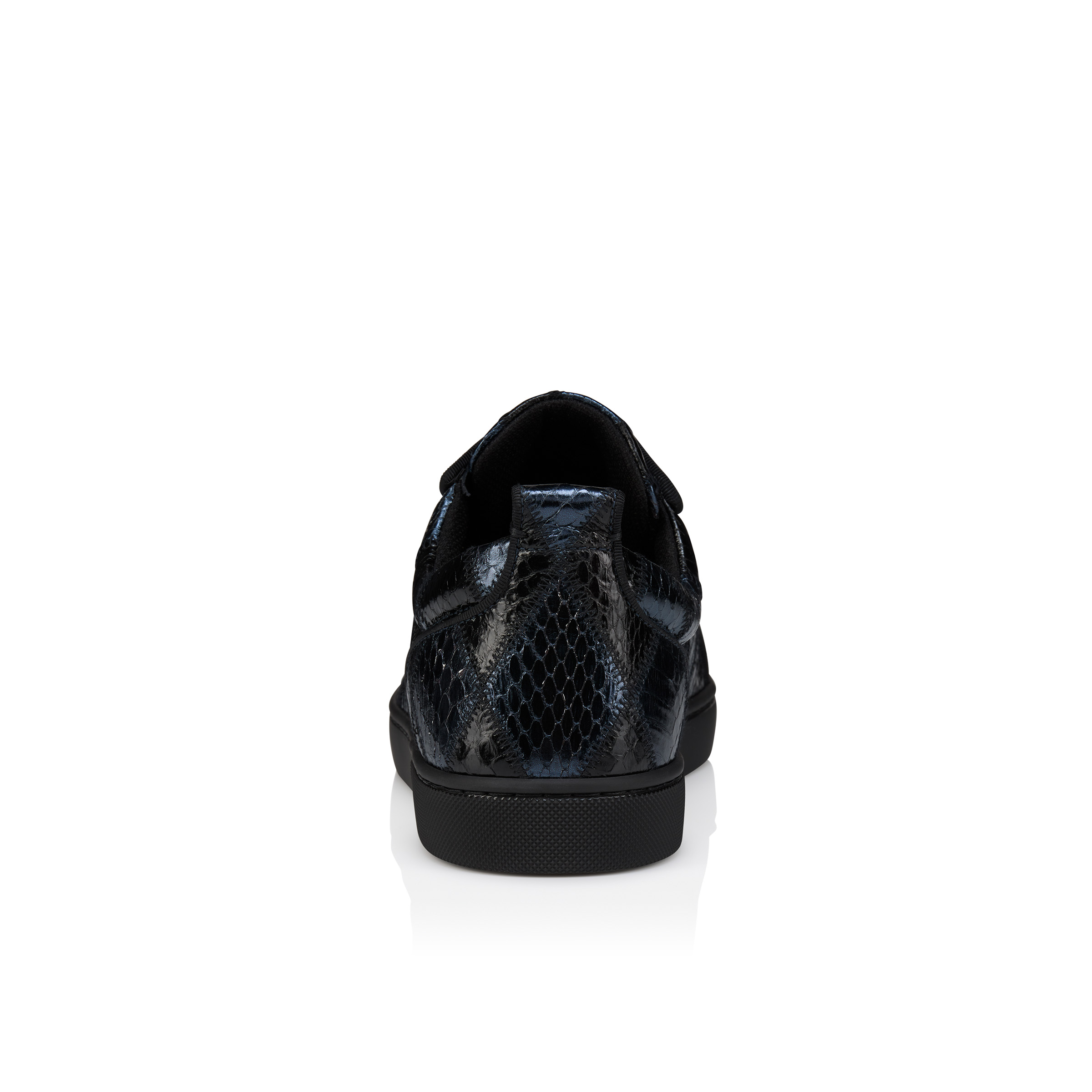 Louis Junior - Sneakers - Patchwork watersnake leather - Black