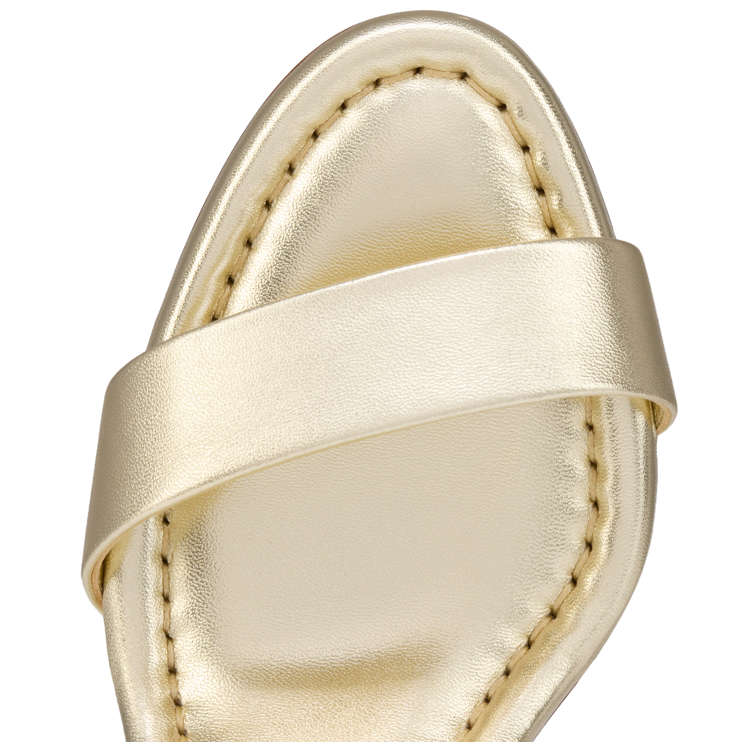 Miss Jane - 85 mm Sandals - Laminated calf leather - Platine