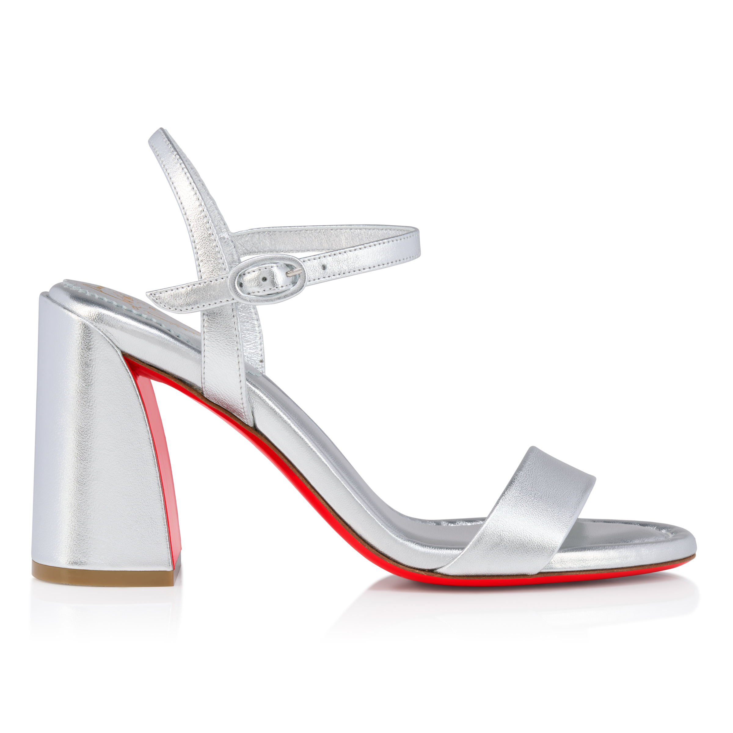 新品Christian Louboutin シルバーウェッジサンダル 37 Christian Louboutin Miss Sabina Sandals Size 37/ US 7 in Metallic