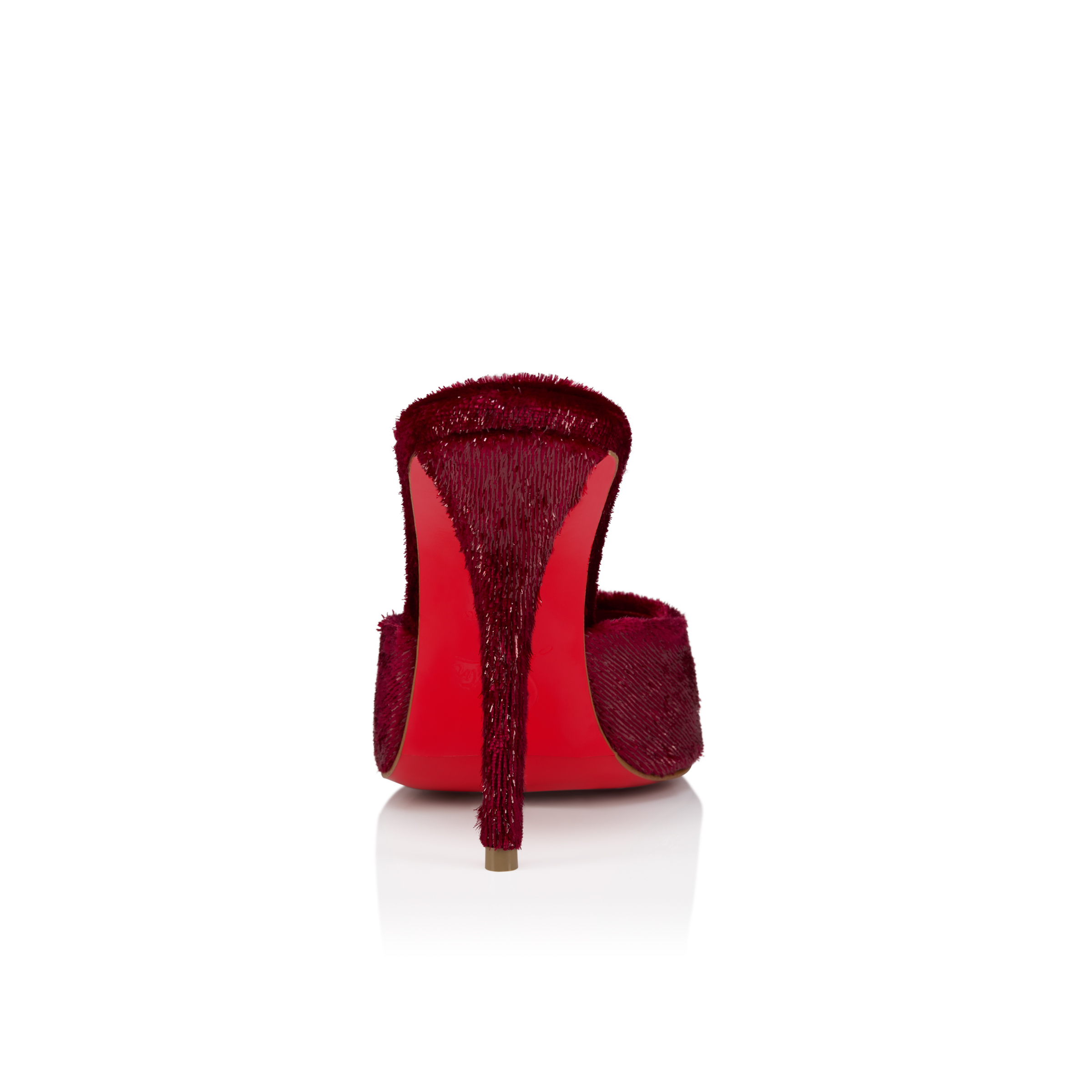 Miss Z Mule - 100 mm Mules - Shiny velvet effect calf leather