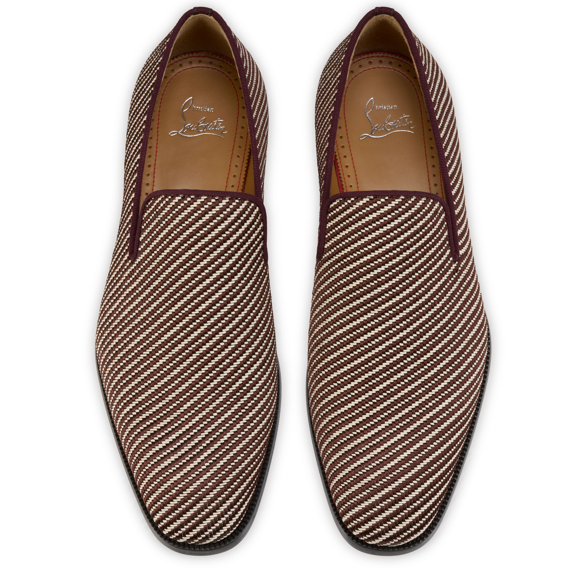 Danny Flex - Loafers - Calf leather and twile weave - White and