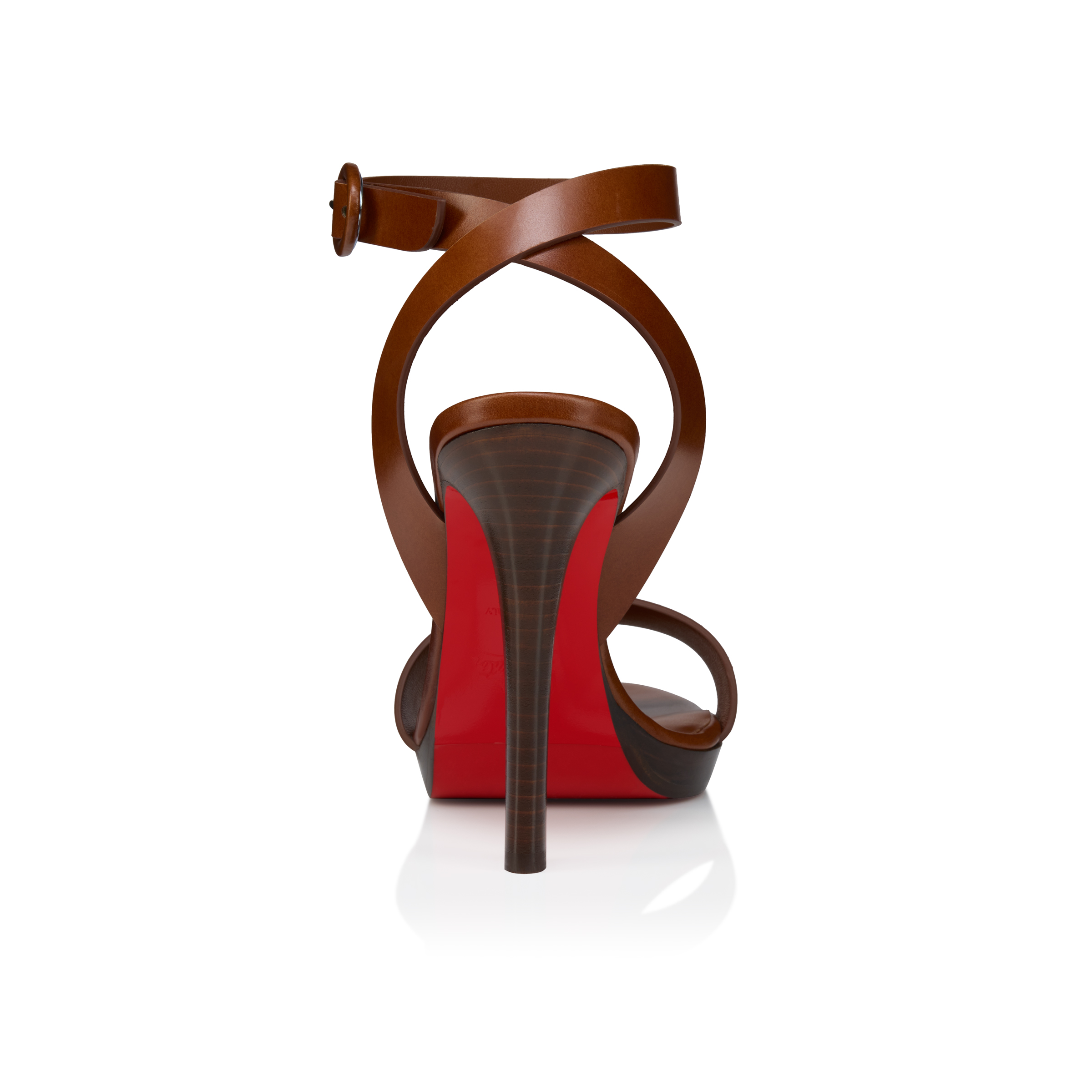 Fanny Sandal - 120 mm Strappy sandals - Patinated calf leather
