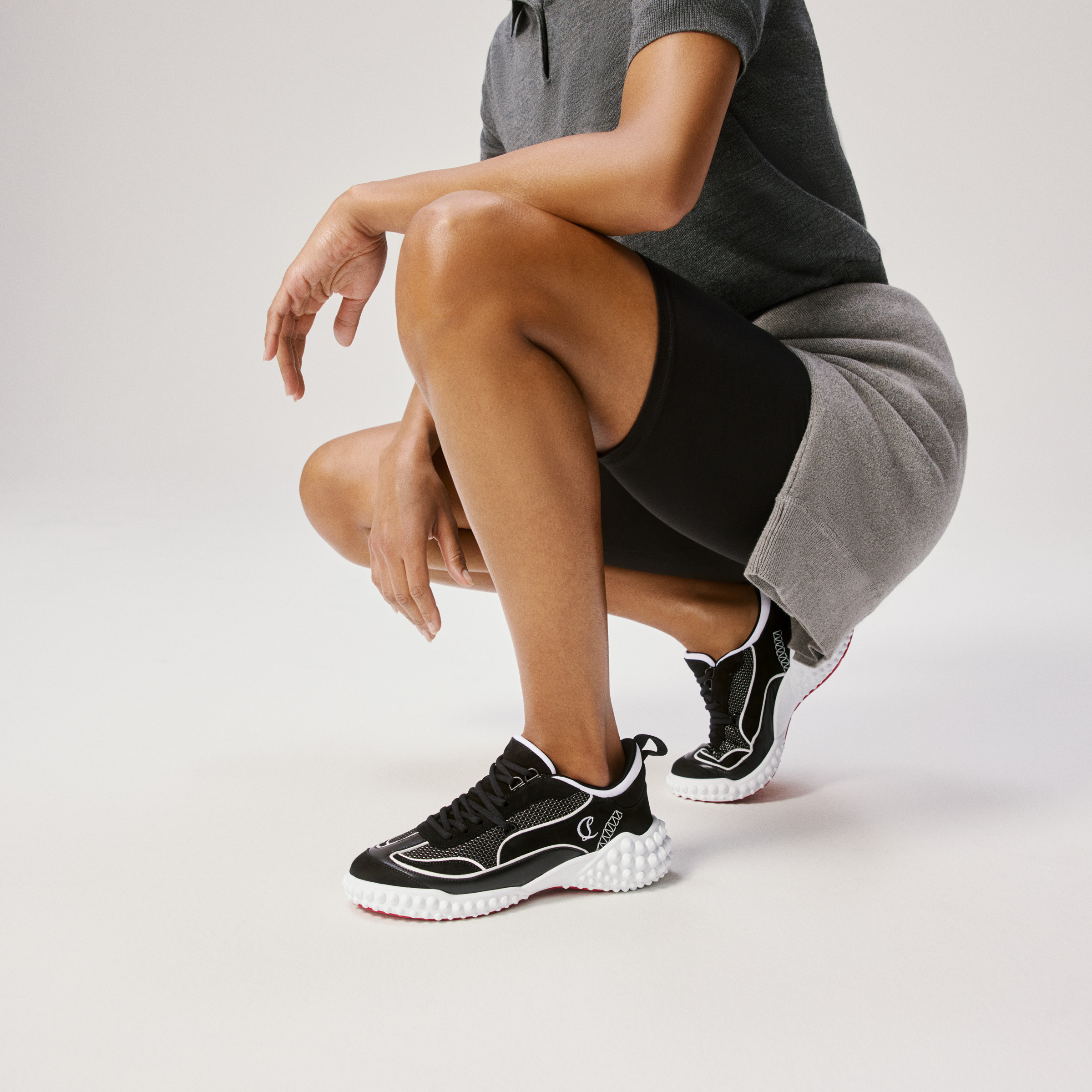 Mara - Sneakers - Veau velours, lamb nappa leather and mesh