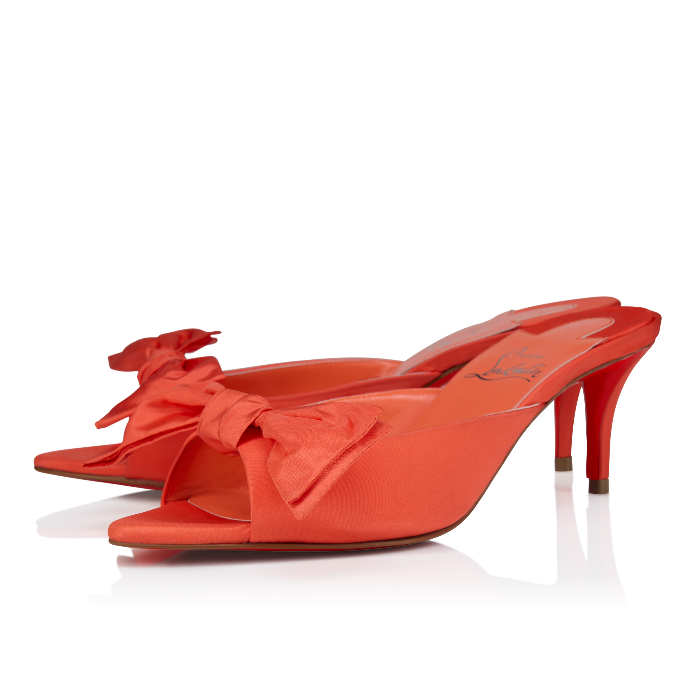 Mulazee - 60 mm Mules - Silk taffetas - Caruzo - Women - Christian