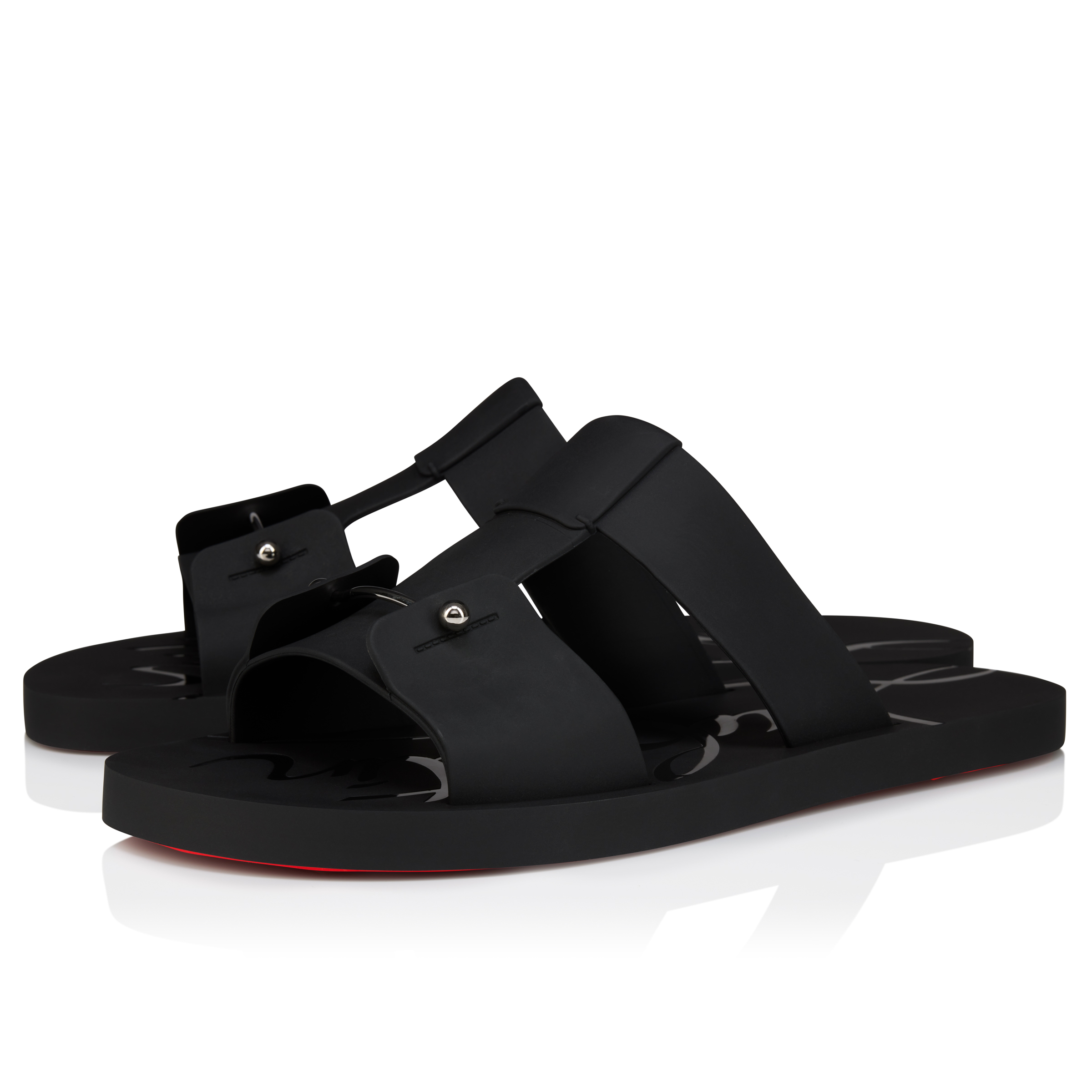 Zakouski - Mules - Rubber - Black - Men - Christian Louboutin