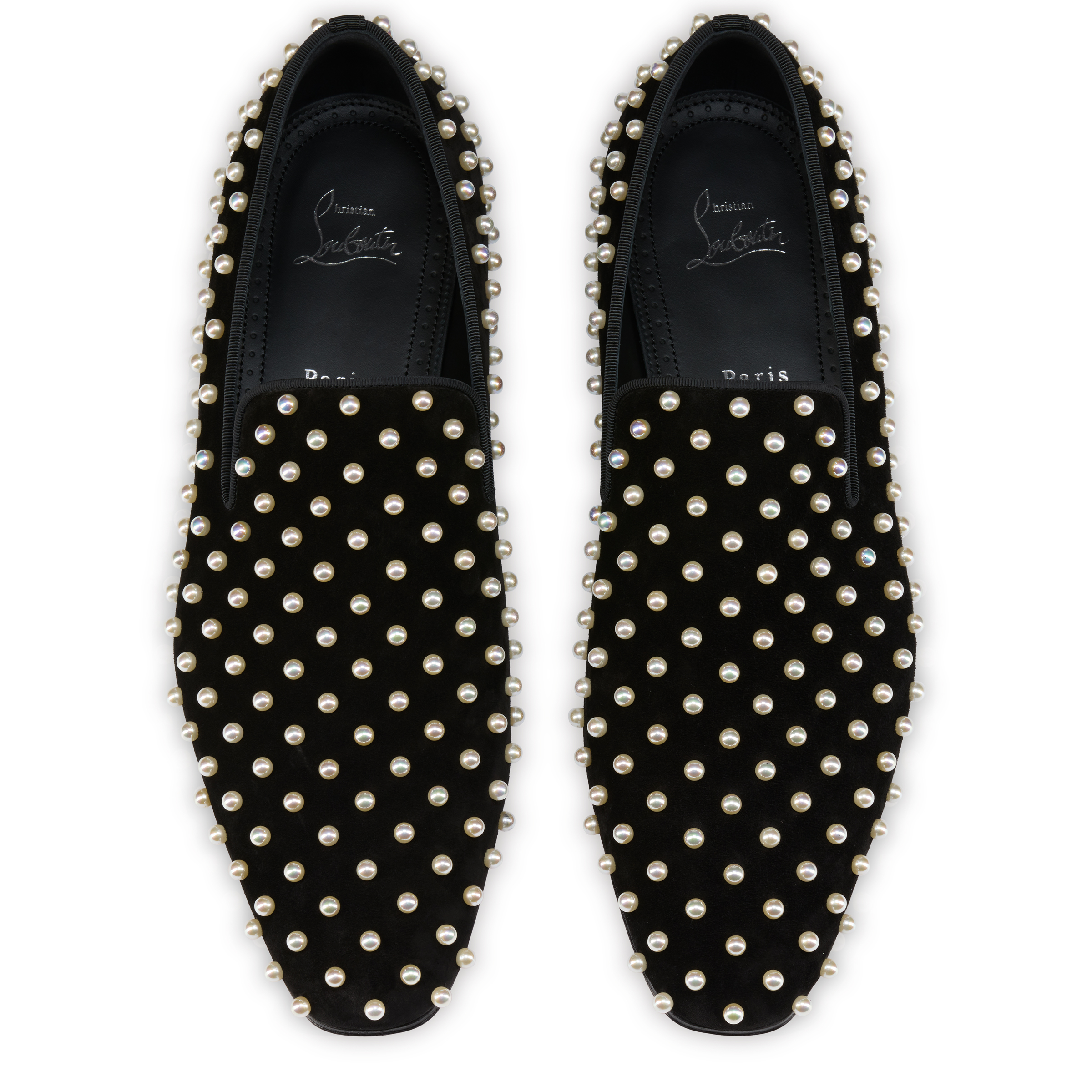 Dandelion Perles - Loafers - Veau velours - Black - Men