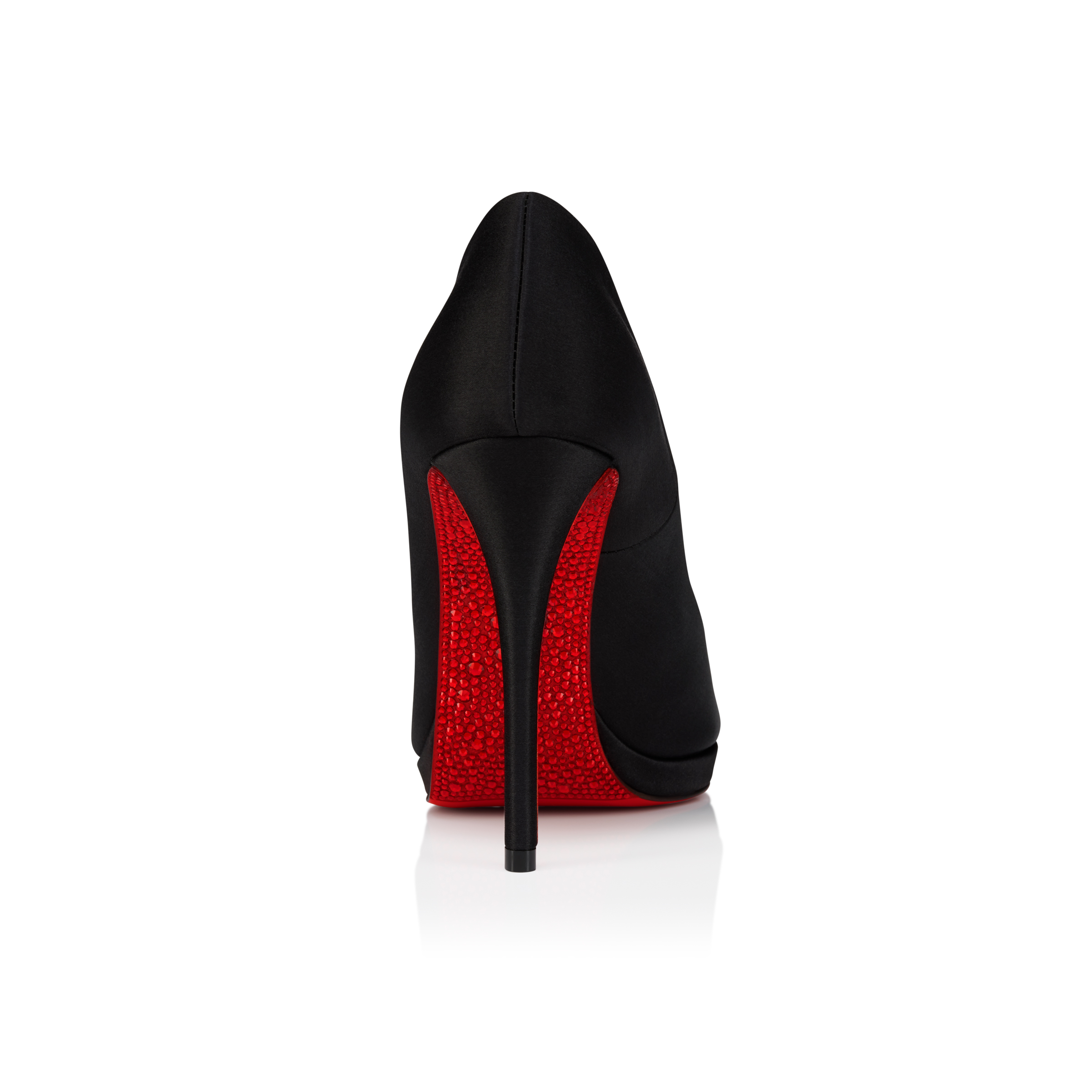 Lady Z Suola Strass - 120 mm Pumps - Crepe satin - Black - Women