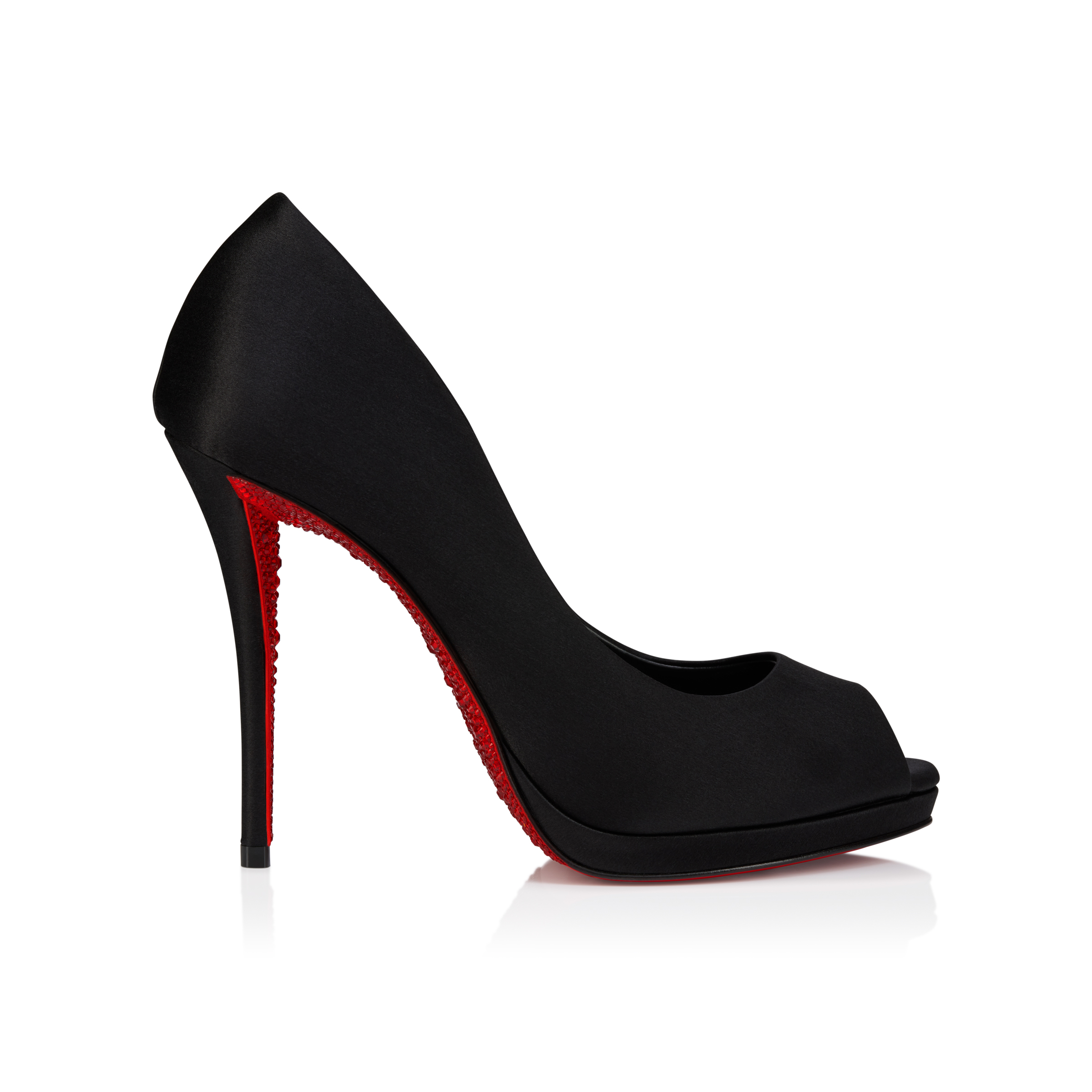 Lady Z Suola Strass - 120 mm Pumps - Crepe satin - Black - Women