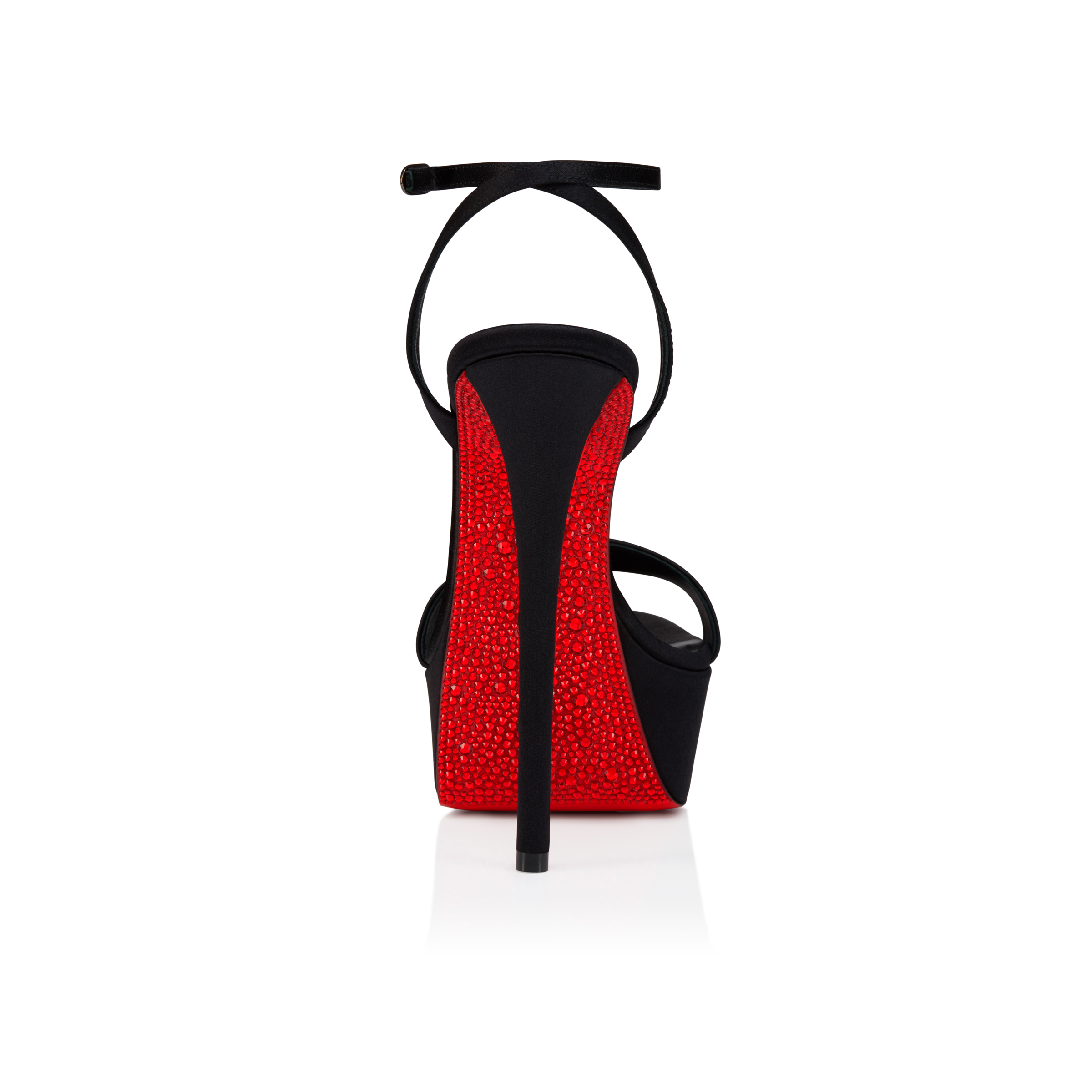 Miss Z Sandal Alta Suola Strass - 160 mm Sandals - Crepe satin