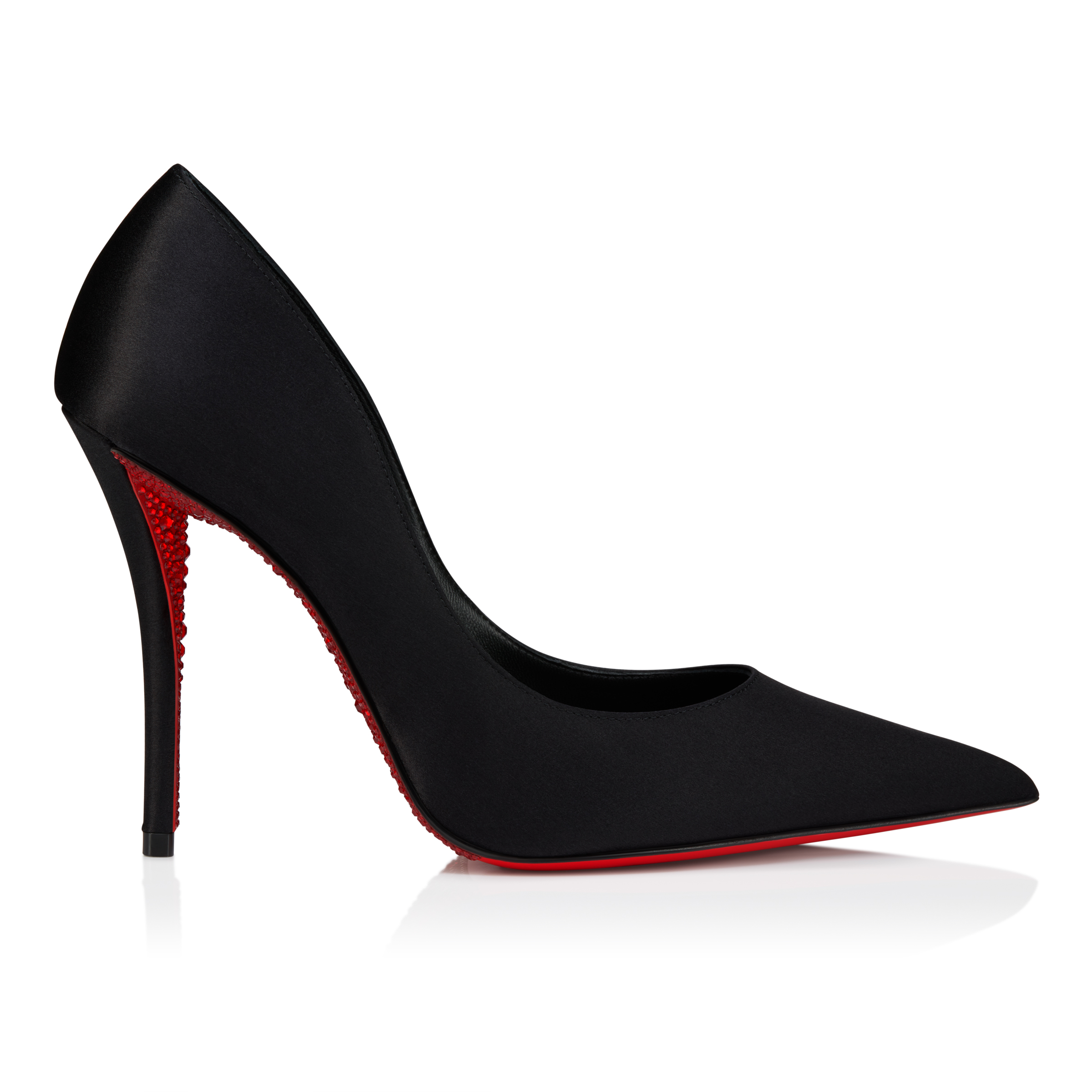 Miss Z Suola Strass - 100 mm Pumps - Crepe satin - Black - Women