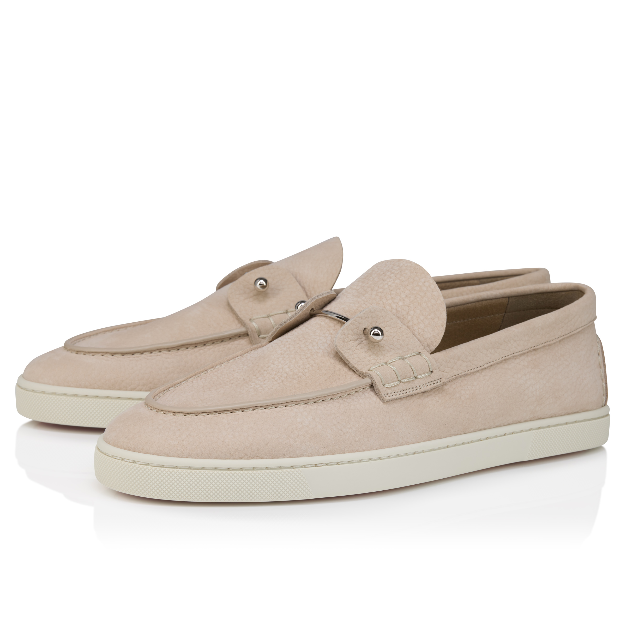Chambeliboat - Boat Shoes - Grained calf leather - Beige - Men
