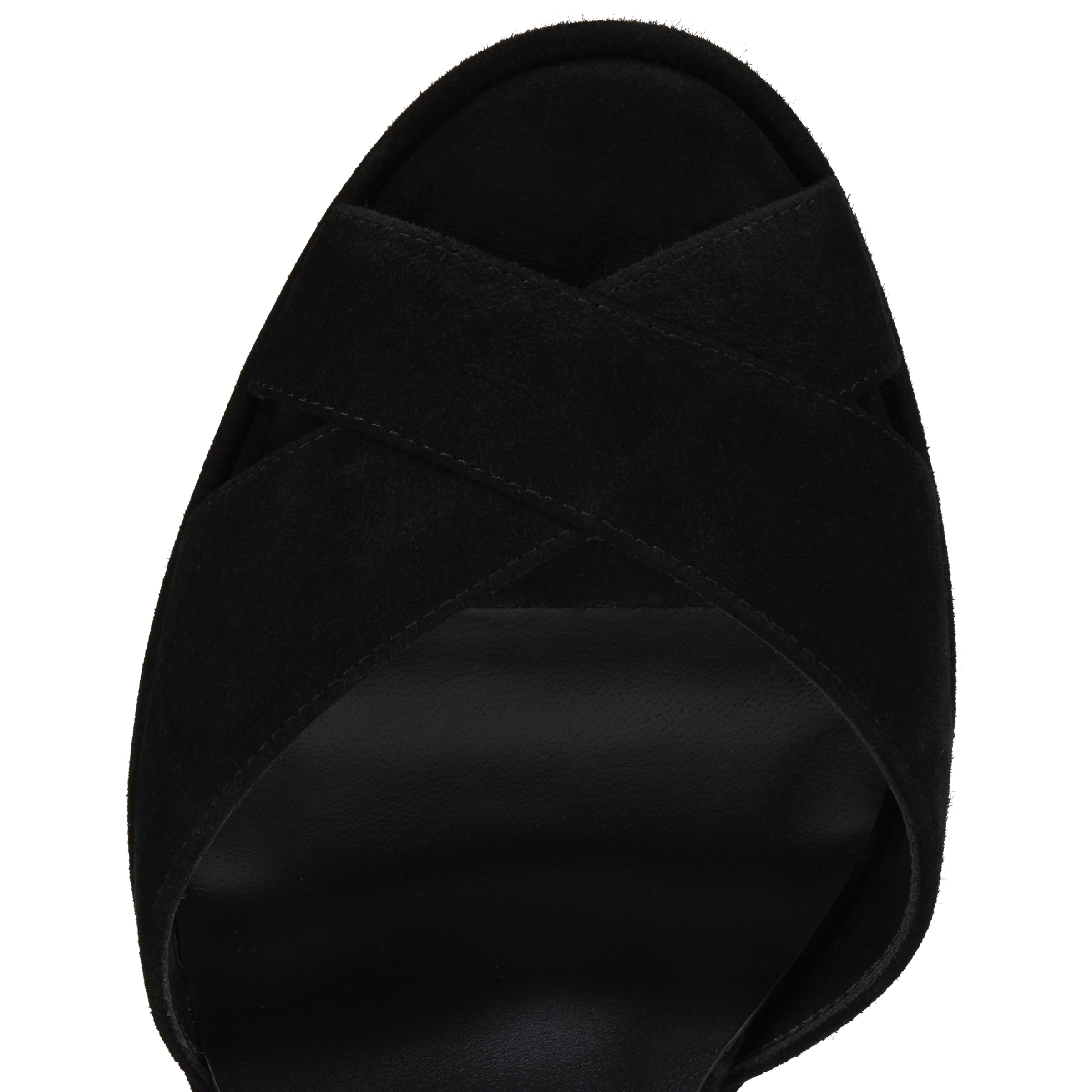 Cora - 100 mm Sandals - Veau velours - Black - Women - Christian