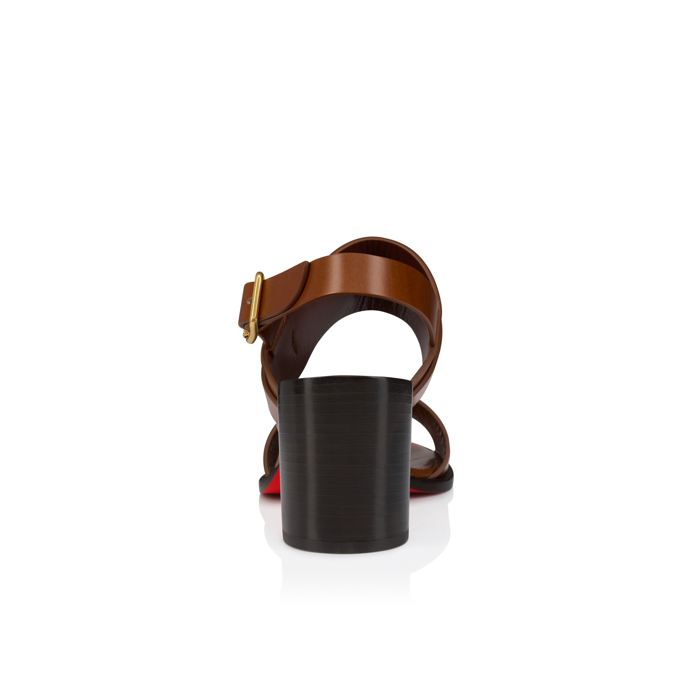 Her In Roma - 70 mm Sandals - Patinated calf leather - Dark
