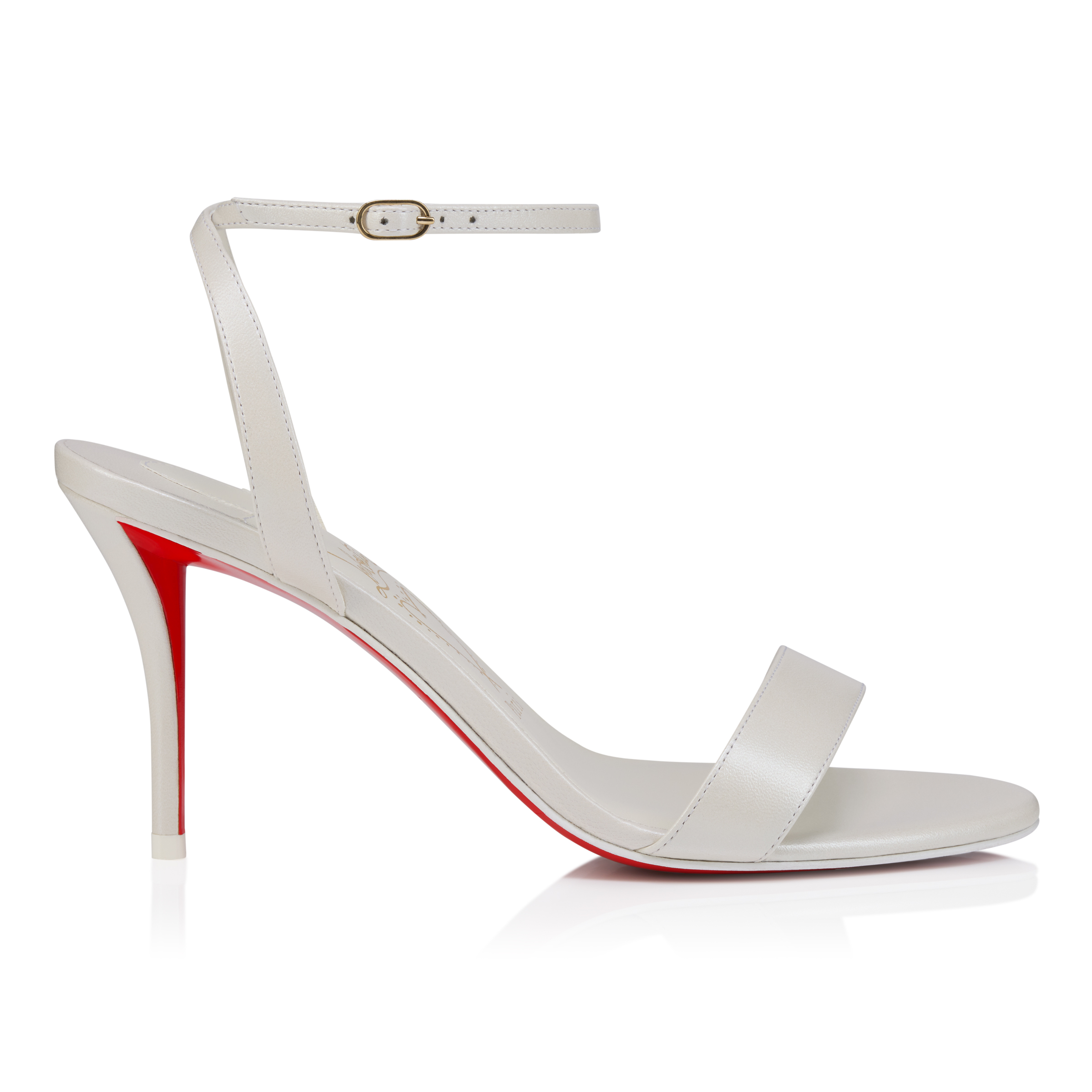 Miss Z Sandal - 80 mm Strappy sandals - Pearly nappa leather