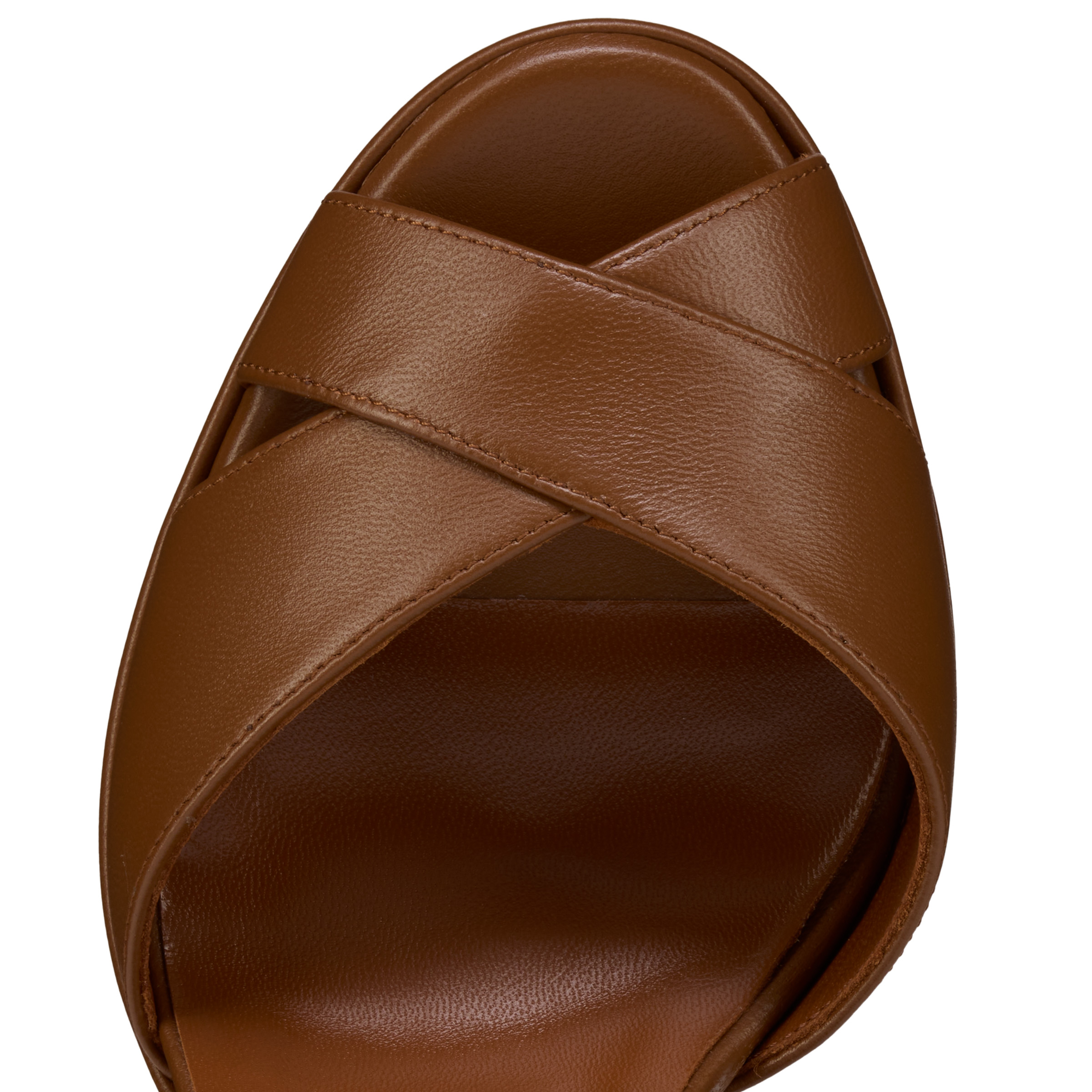 Cora - 100 mm Sandals - Lamb nappa leather - Cuoio - Women