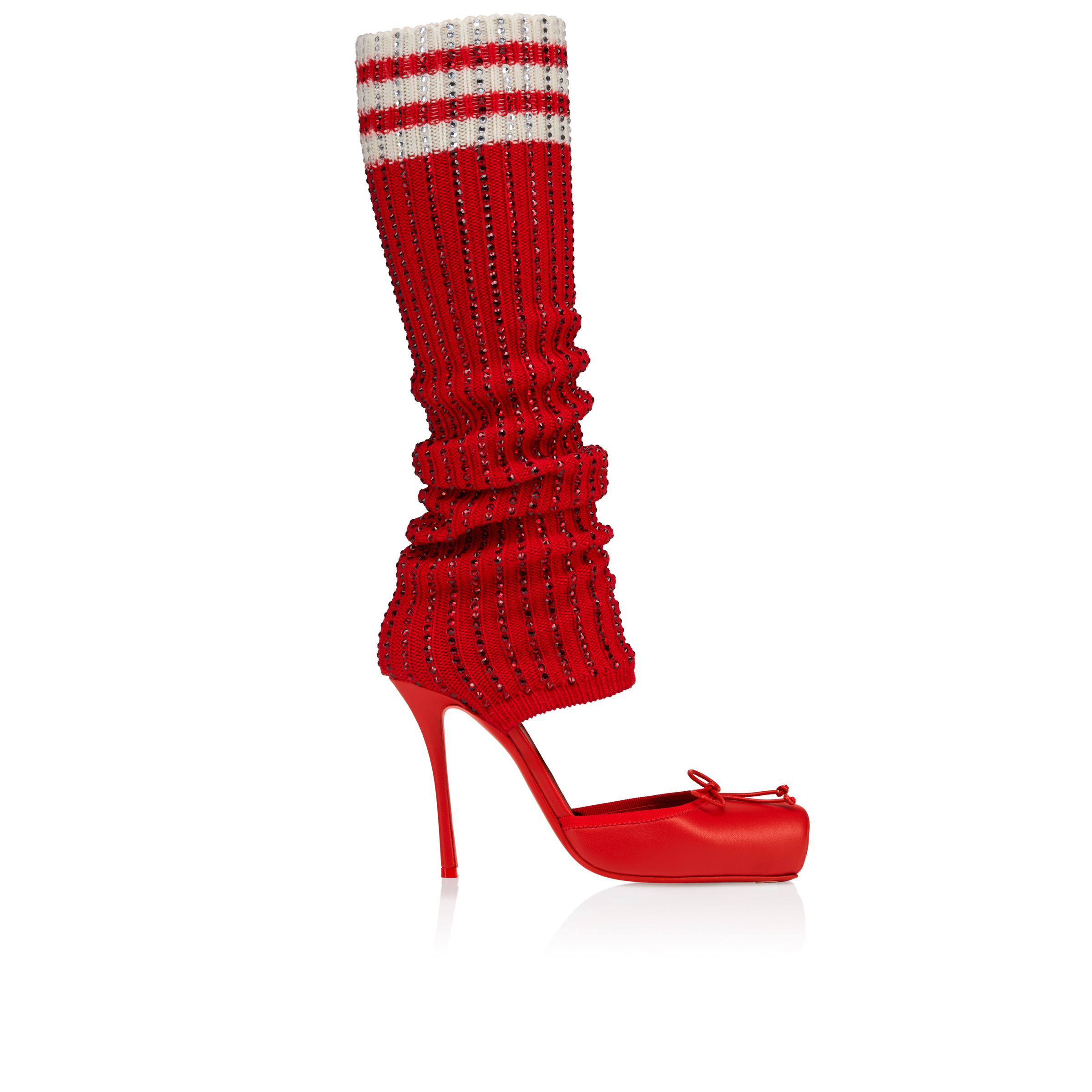 Cassia Annmac - 100 mm Pumps - Lamb nappa leather and mesh - Loubi