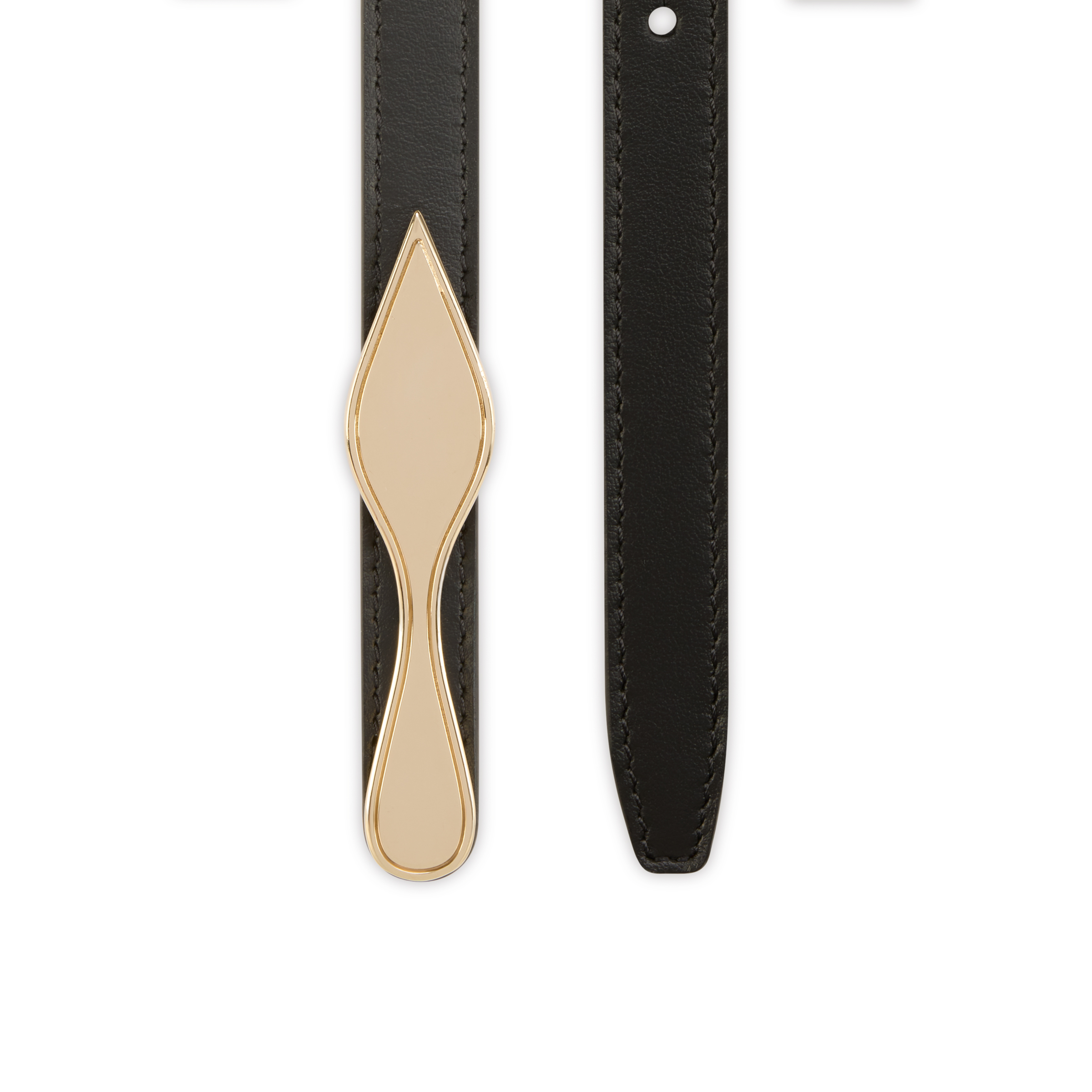 Christian Louboutin Bettina Reversible Leather Belt, Black Christian Louboutin Bettina | Saks Fifth Avenue main image 4