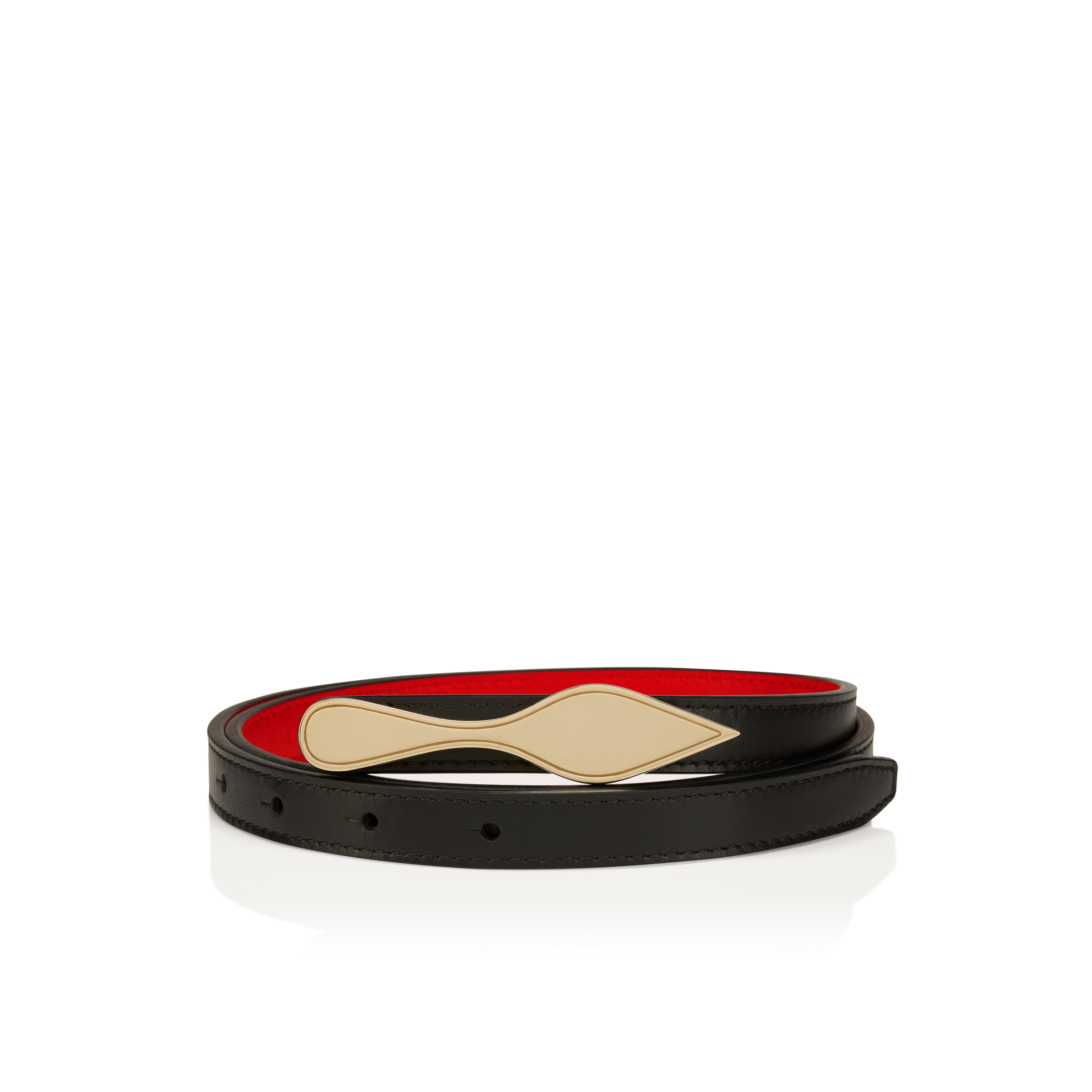 Bettina - Belt - Smooth calf leather - Black - Christian  display picture 1