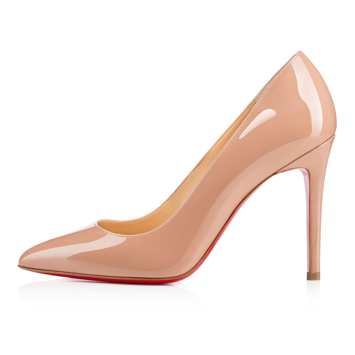 Pigalle - mm Pumps - Patent calf - Nude - Christian Louboutin