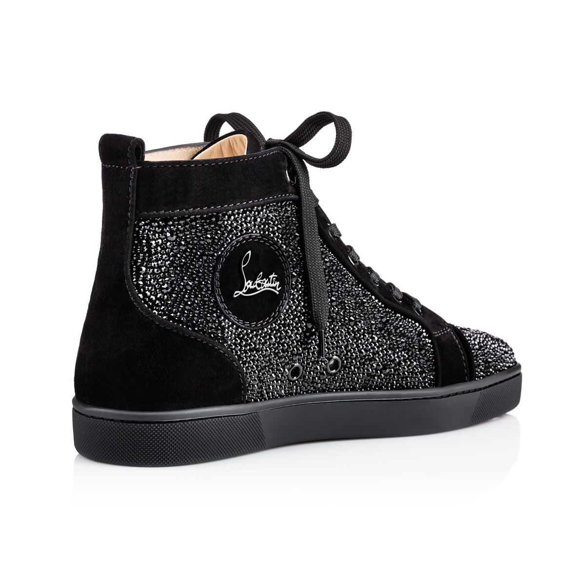 Astroloubi Strass - Sneakers - Veau velours, suede, leather Comete and  strass - Black - Christian Louboutin