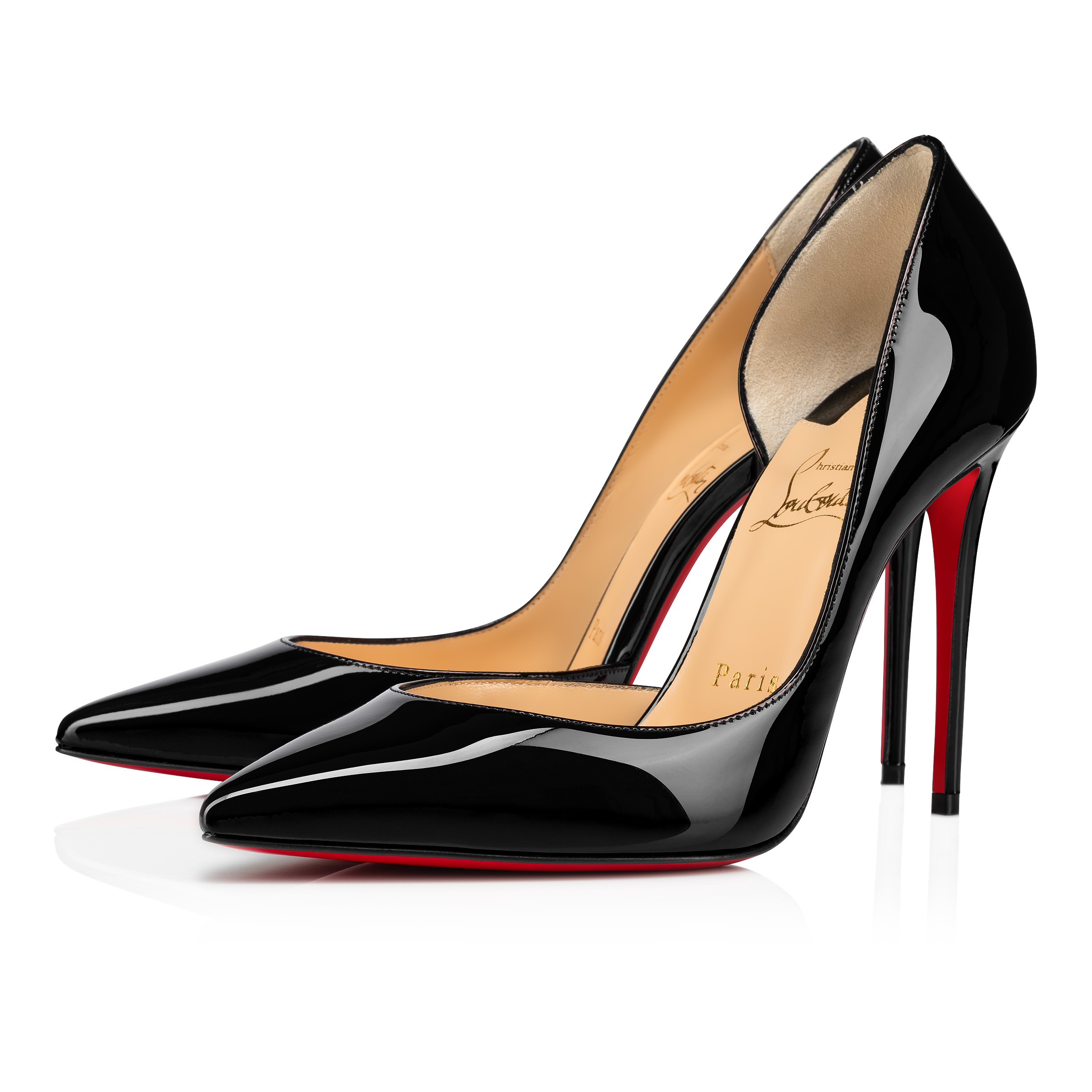 EU39 Christian Louboutin ブラックハイヒール 366A Iriza - 100 mm Pumps - Patent calf leather - Black - Women