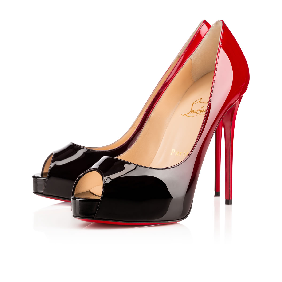 Rent Buy Christian Louboutin Peep Toe Stiletto Pumps