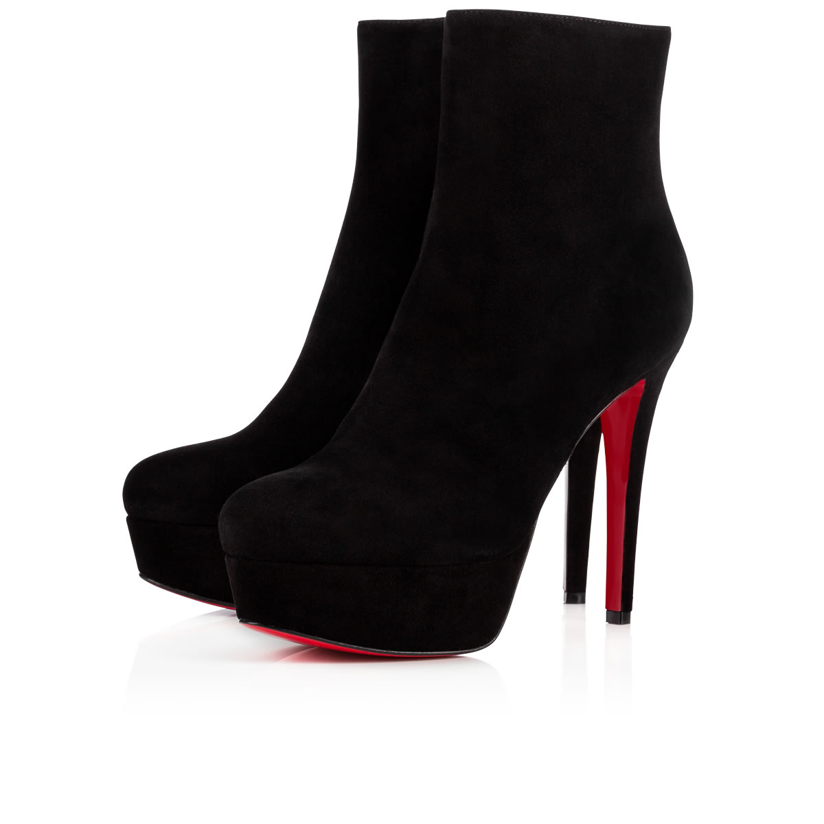 Bianca Booty - 119 mm Ankle boots Suede calf - Black - Christian Louboutin