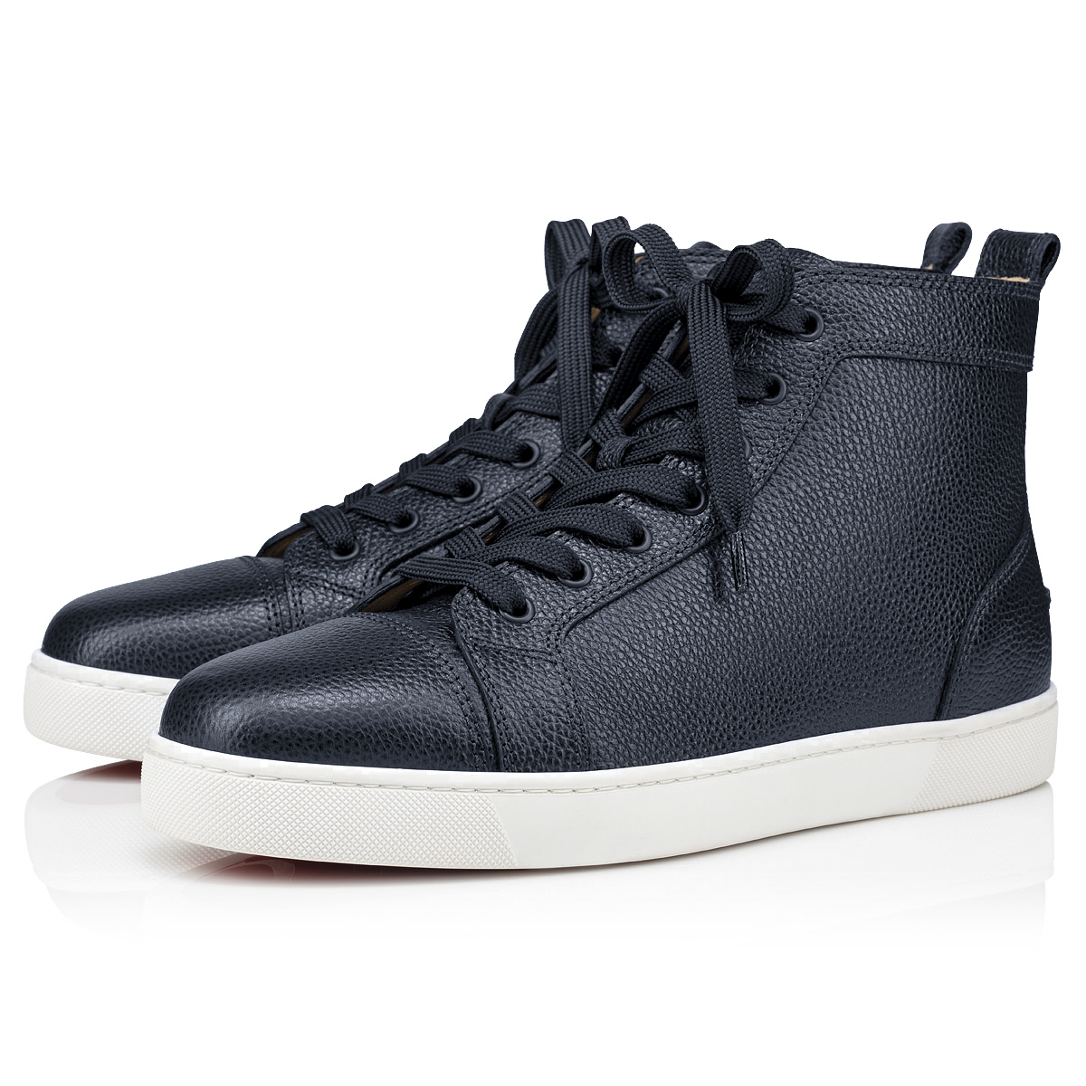 Louis - High-top sneakers - Calf leather - Black - Christian