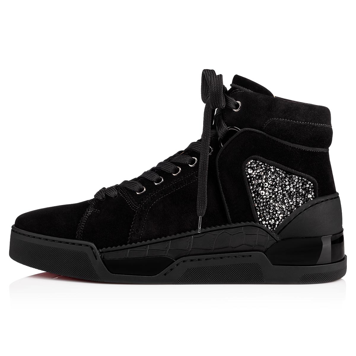 Christian louboutin high top cheap black