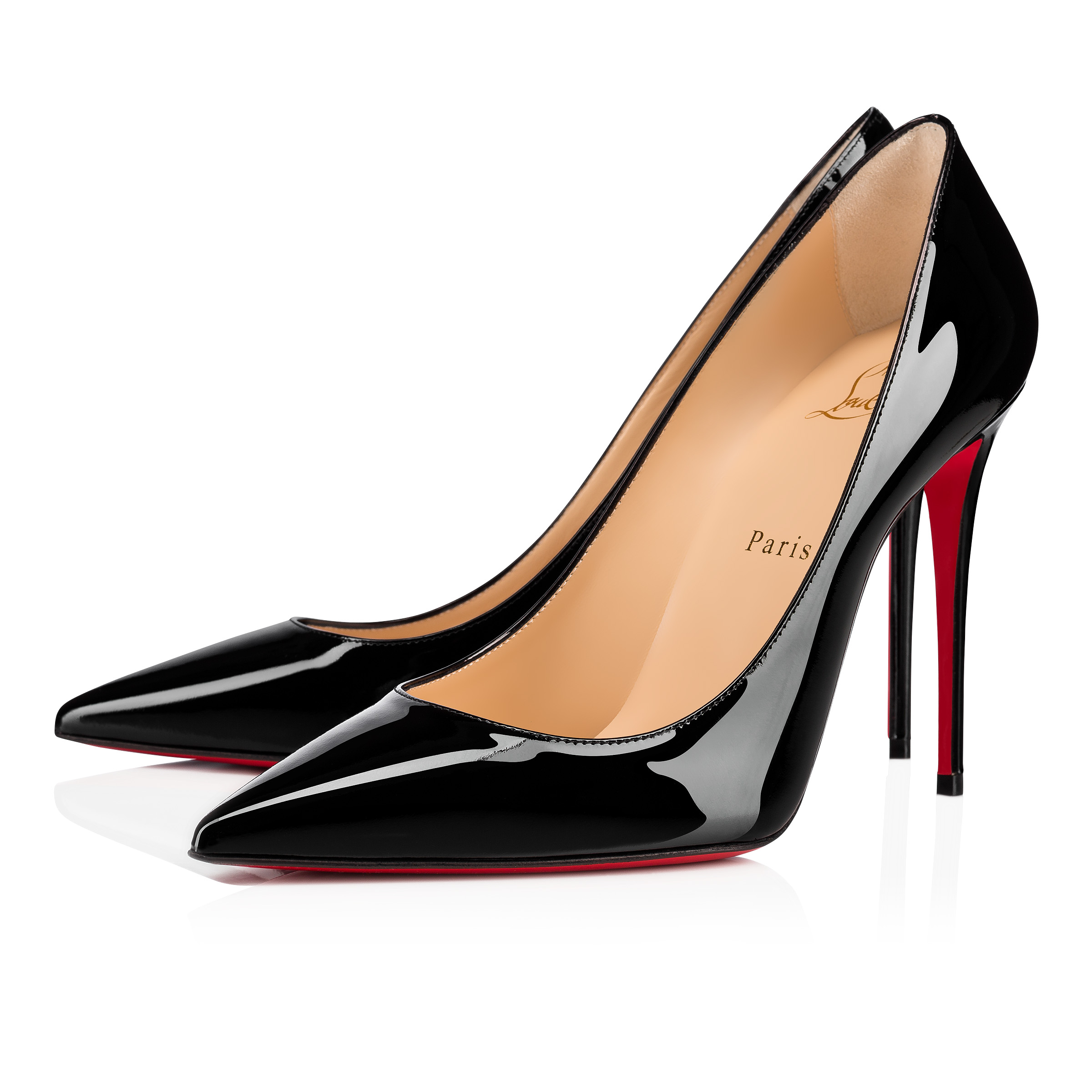 Kate - 100 mm Pumps - Patent calf leather - Black - Women