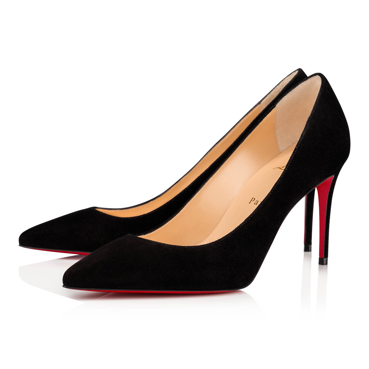 Kate - 85 mm Pumps - Veau velours - Black - Women - Christian