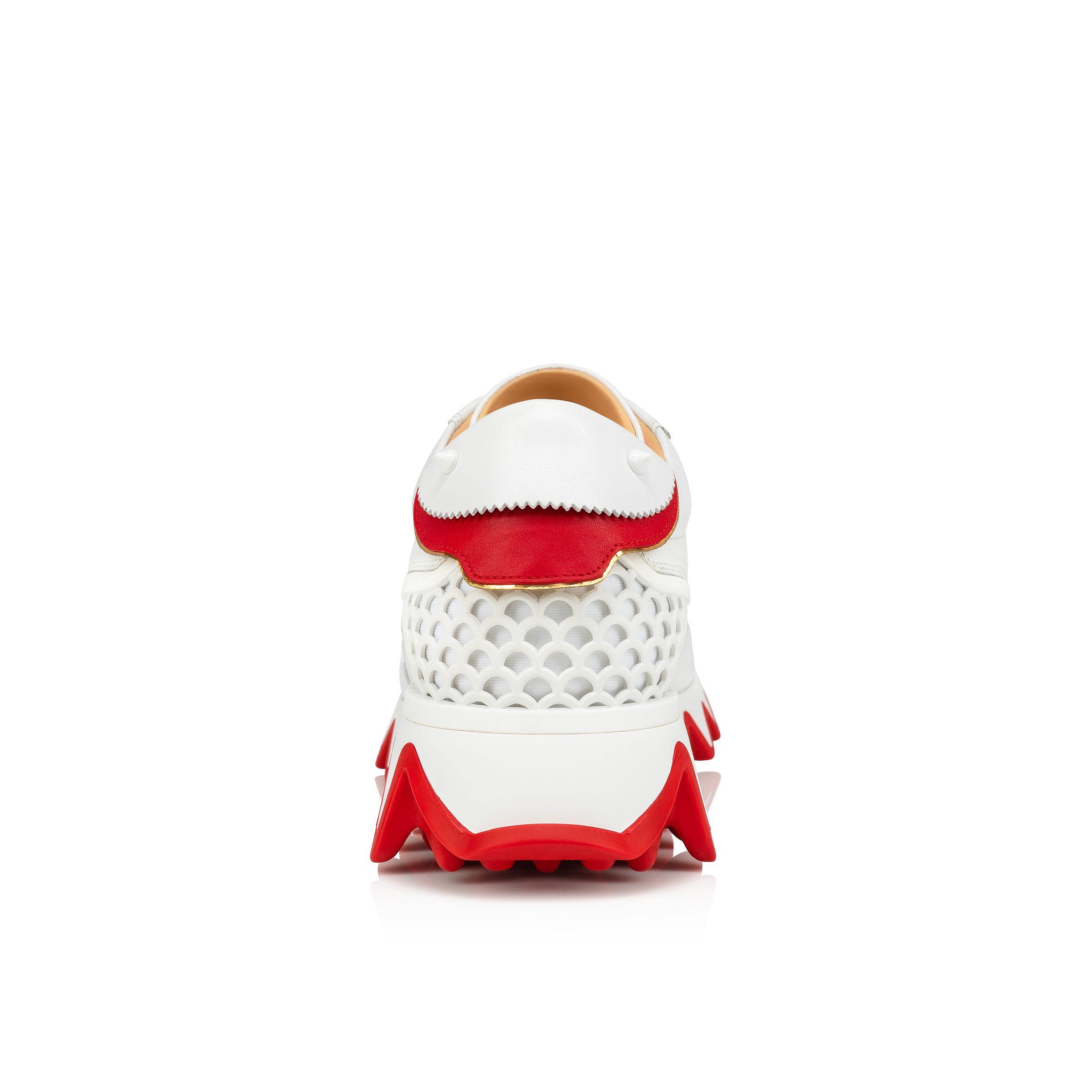 【新品】CHRISTIAN LOUBOUTIN ルビシャーク　スニーカー　35 Loubishark - Sneakers - Calf leather and neoprene - Bianco - Women